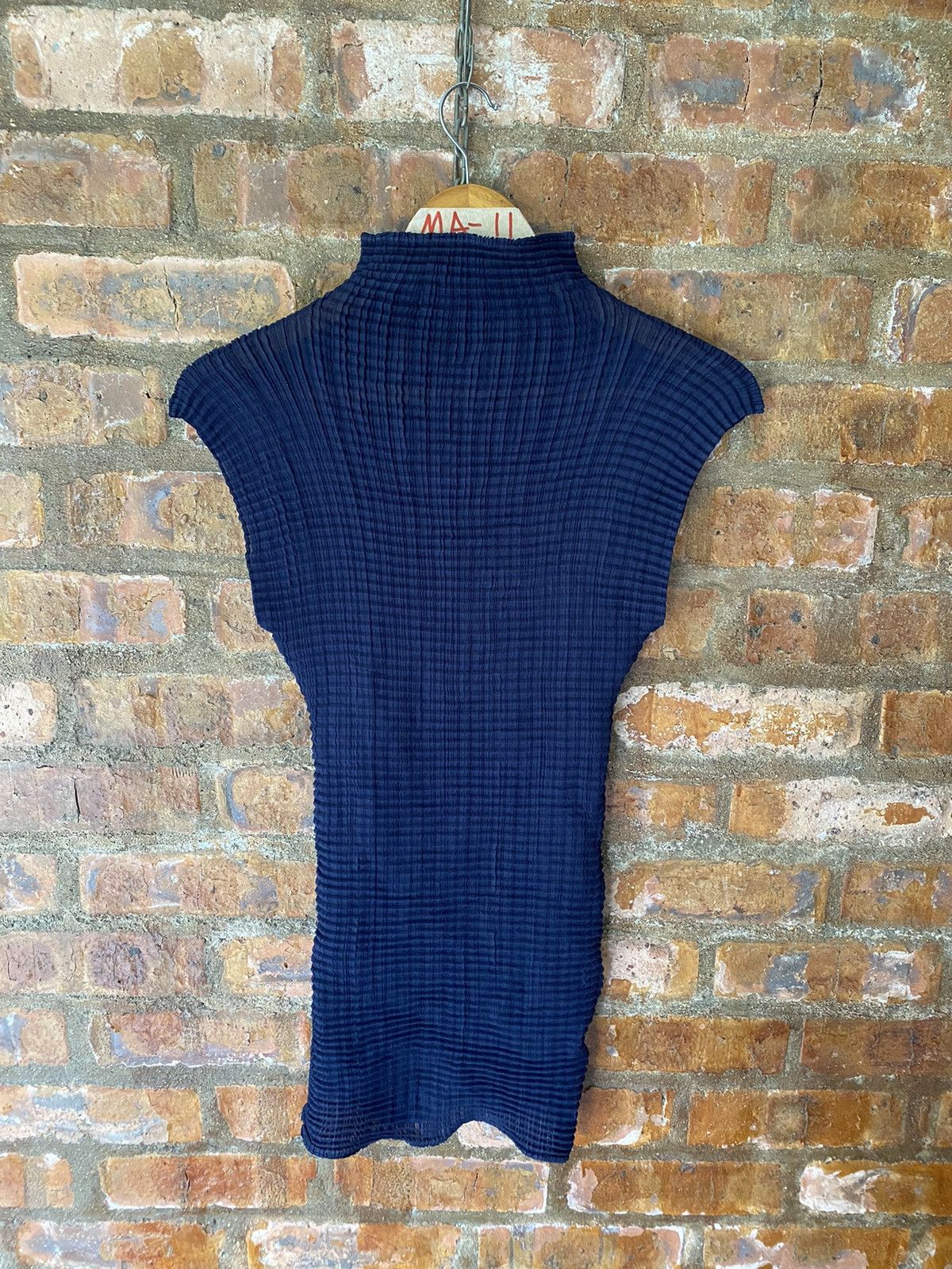 Pleats Please Issey Miyake 1990s Issey Miyake Pleat please High neck shirt Size S / US 4 / IT 40 - 2 Thumbnail