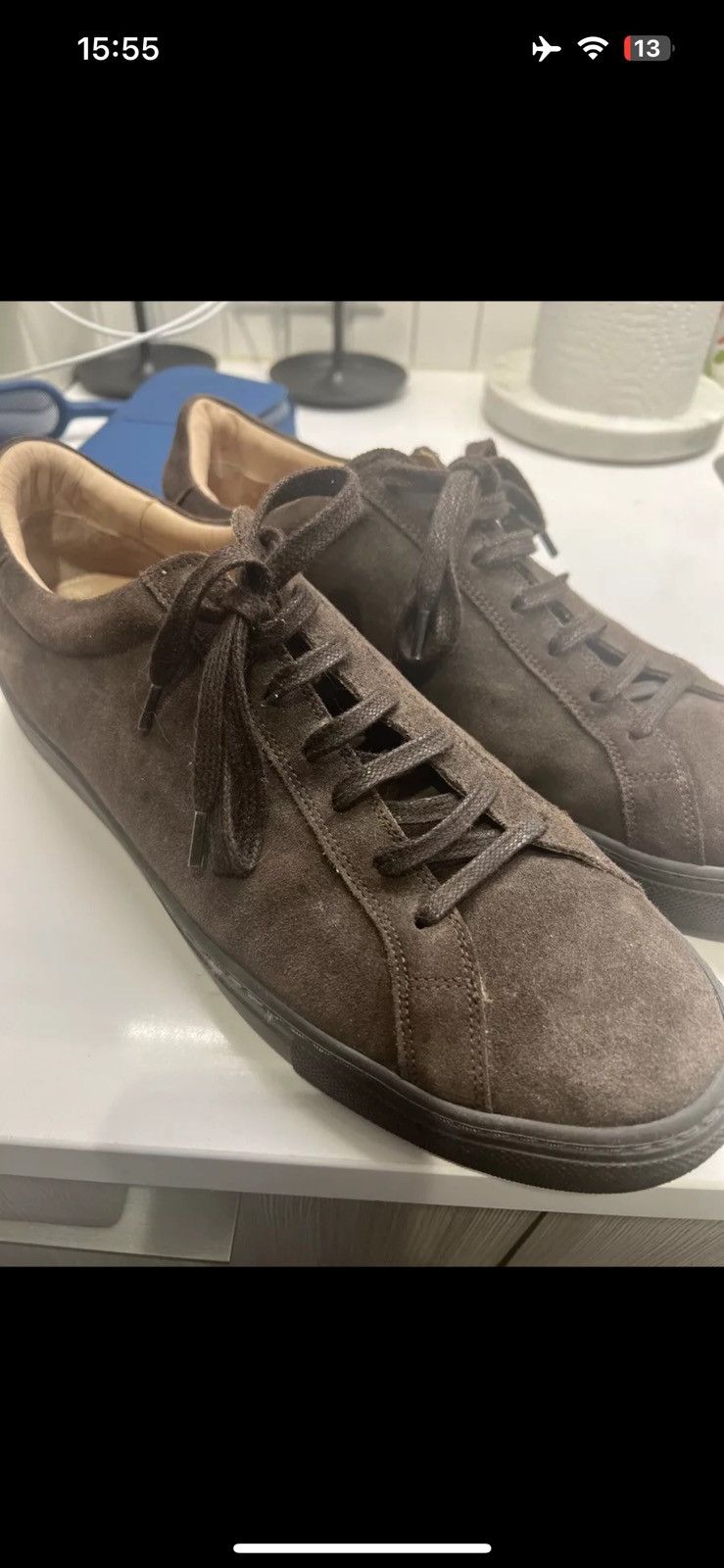 Suitsupply Brown Suede Sneakers Size US 11 / EU 44 - 6 Thumbnail