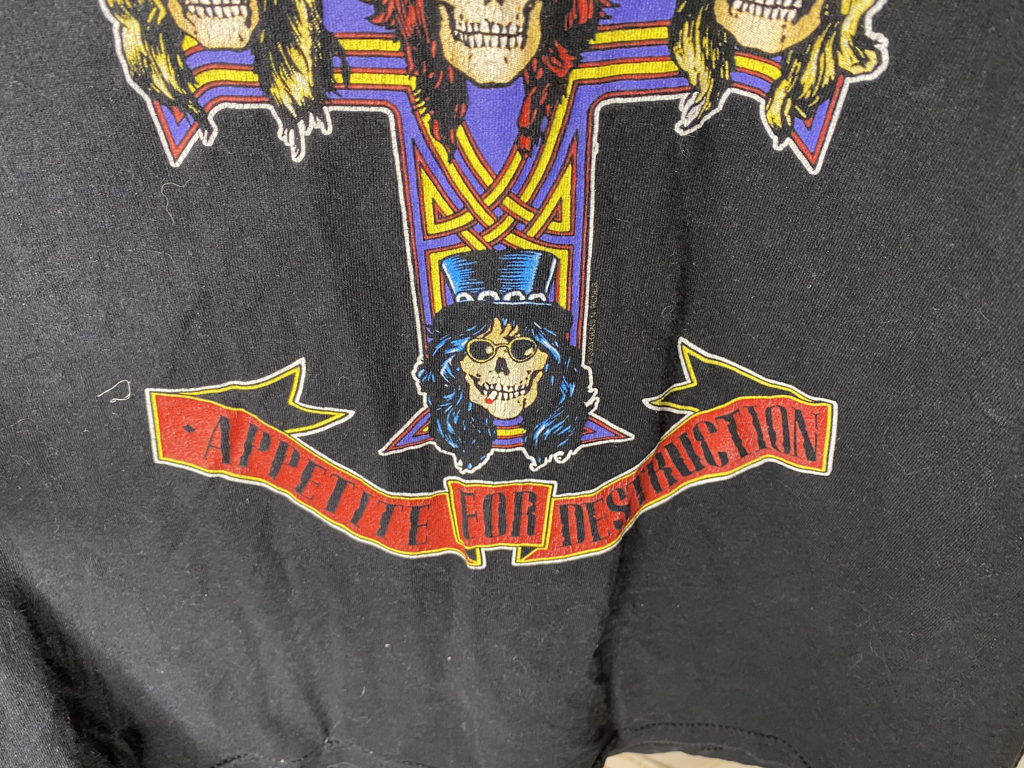 Guns N' Roses VINTAGE GUNS N ROSES "APPETITE FOR DESTRUCTION" ROCK T SHIRT Size US M / EU 48-50 / 2 - 6 Thumbnail