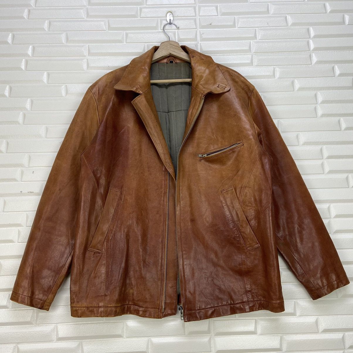 Japanese Brand Vtg Antelope Makigami Tokyo Original Leather Buckle Back Size US M / EU 48-50 / 2 - 3 Thumbnail