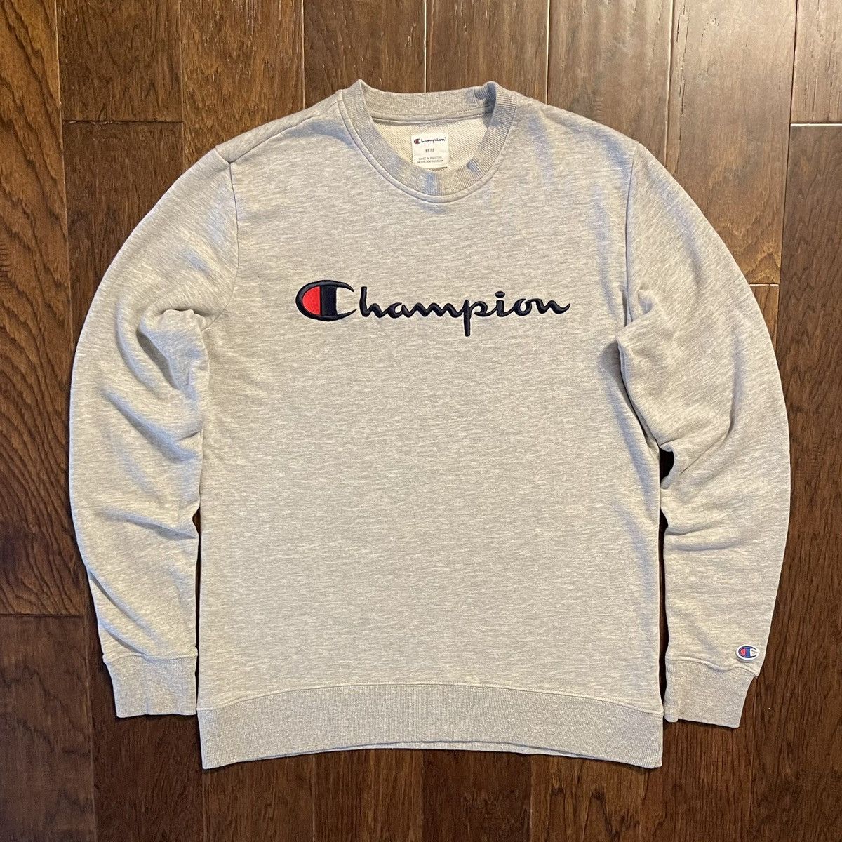 Champion Champion Script Spell Out Pullover Crewneck Sweatshirt Y2K Size US M / EU 48-50 / 2 - 1 Thumbnail