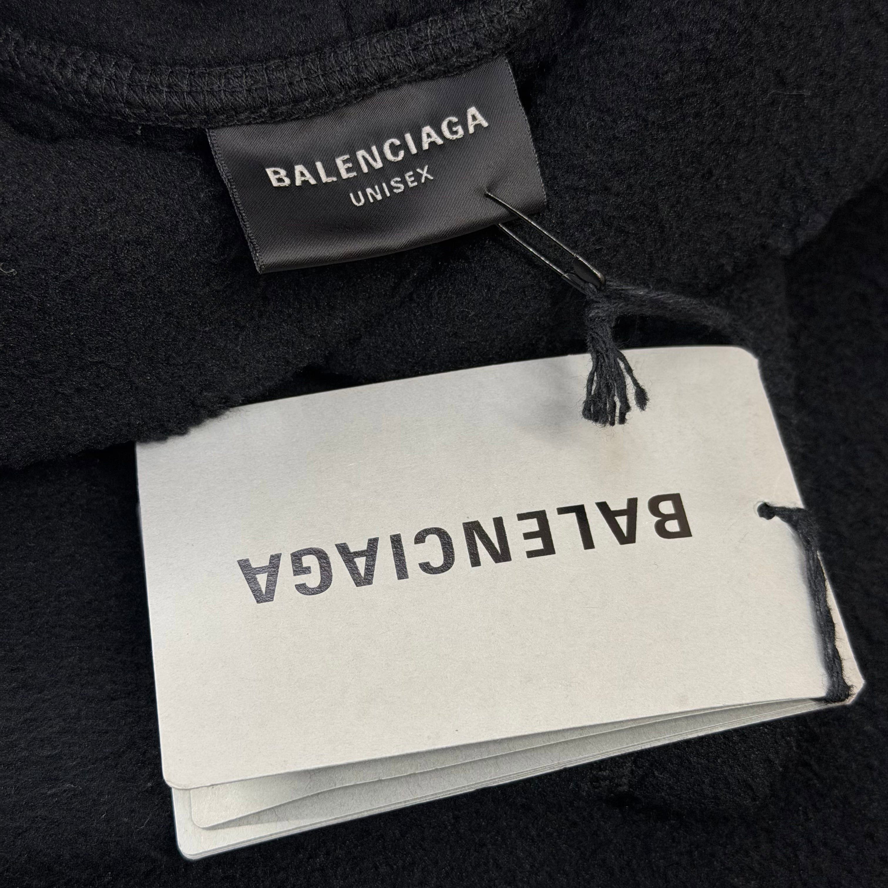 Balenciaga Balenciaga Political Embroidered Logo Fleece Hoodie M (XXXL) Size US XL / EU 56 / 4 - 5 Thumbnail