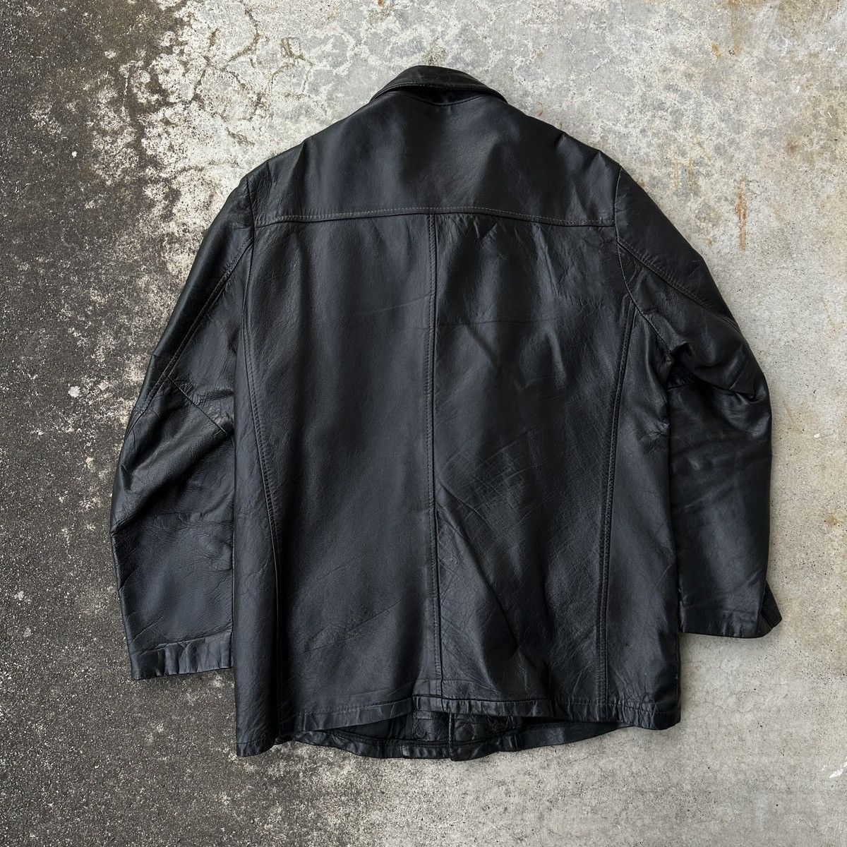 Leather 70s Anthony Bourdain Shop Car Coat leather jacket ERD Size US L / EU 52-54 / 3 - 4 Thumbnail