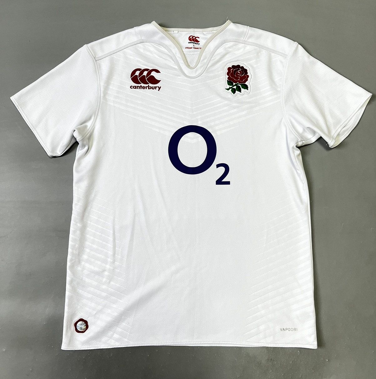 Vintage England 02 Canterbury Rugby Soccer Jersey Y2K UK