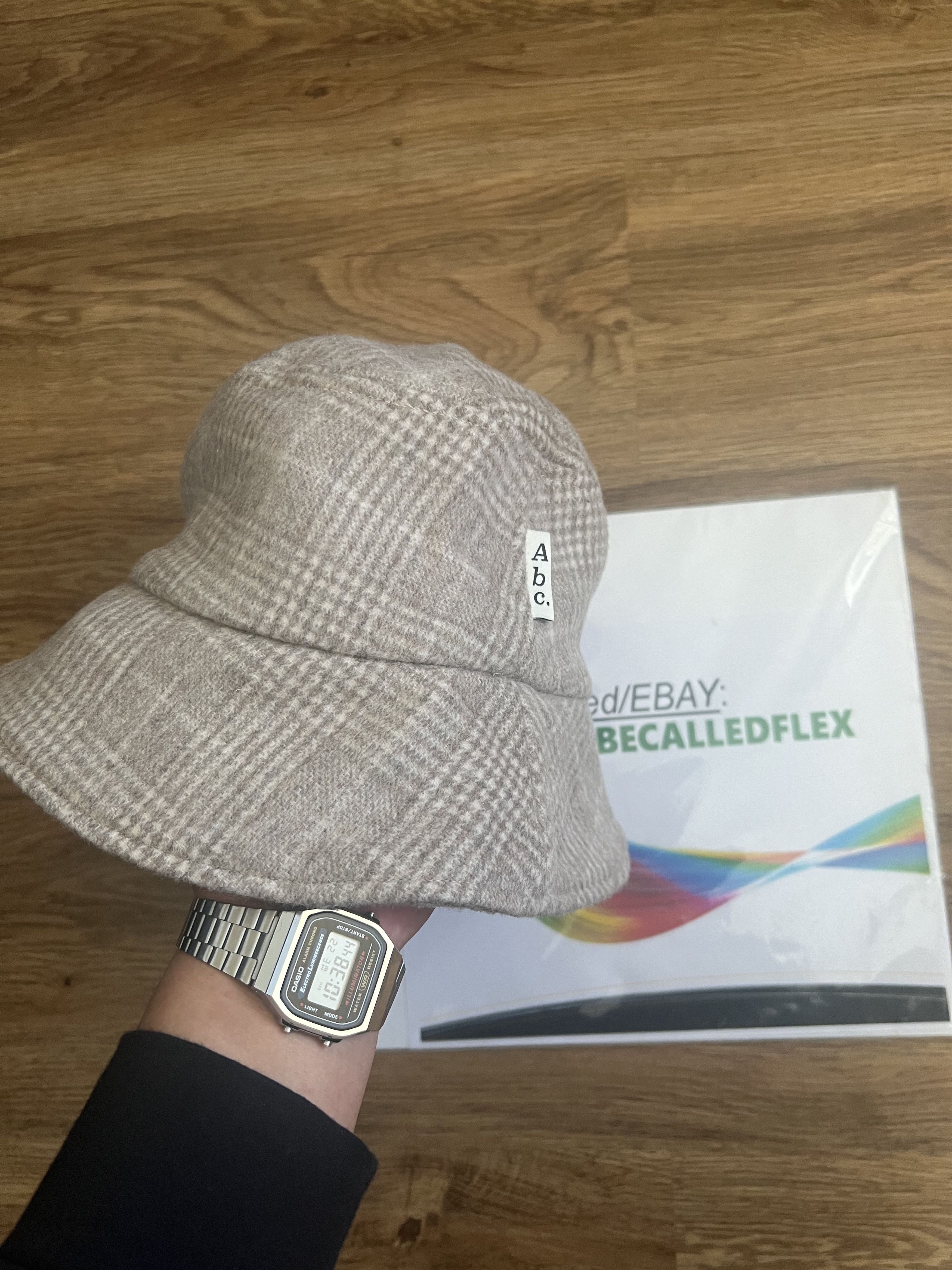 Advisory Board Crystals Advisory board Crystals Plaid Gallery Wool Bucket Hat Size ONE SIZE - 3 Thumbnail
