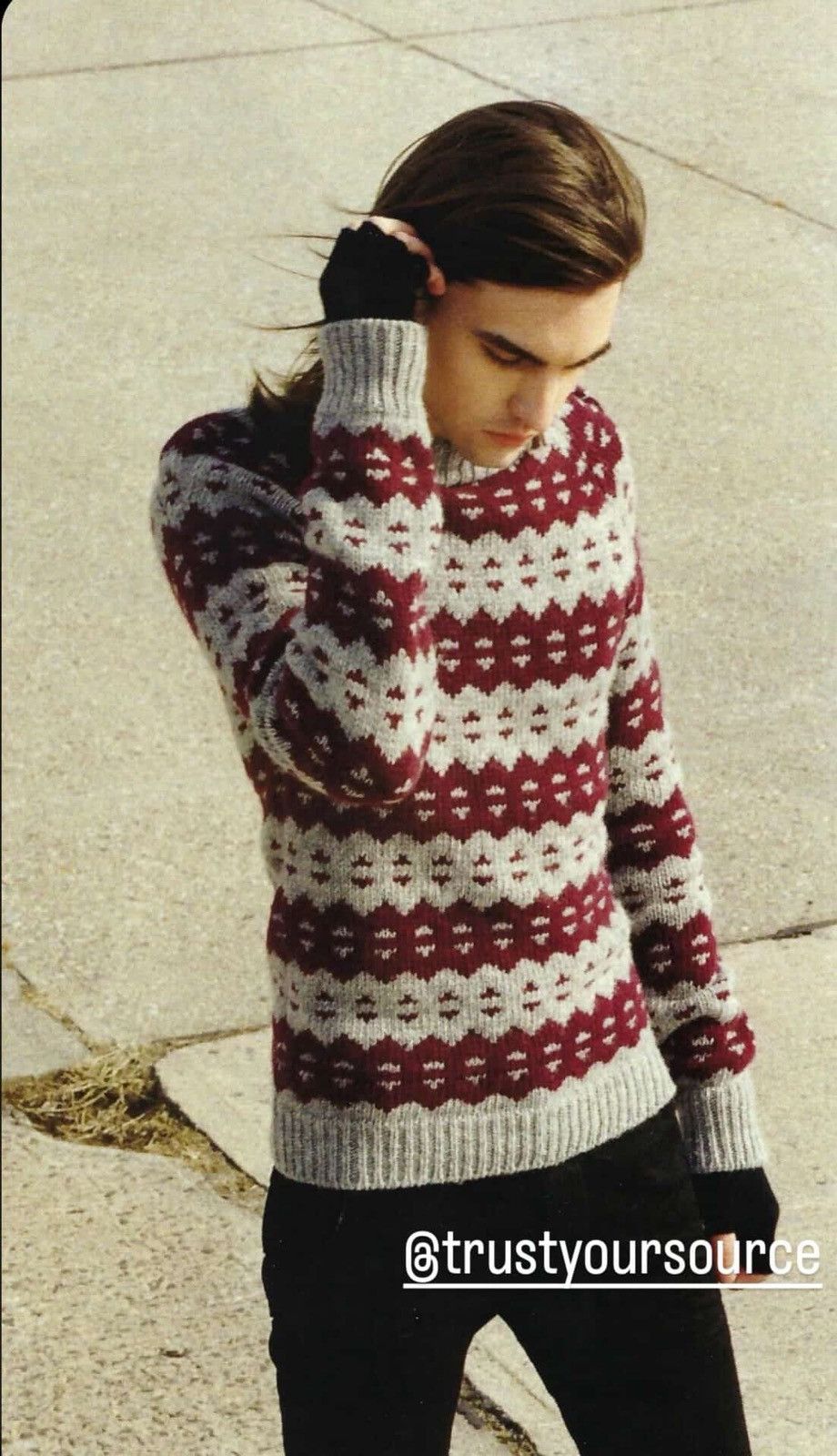 Hedi Slimane Dior Homme AW2005 Nordic sweater by Hedi Slimane. Size US XS / EU 42 / 0 - 10 Thumbnail