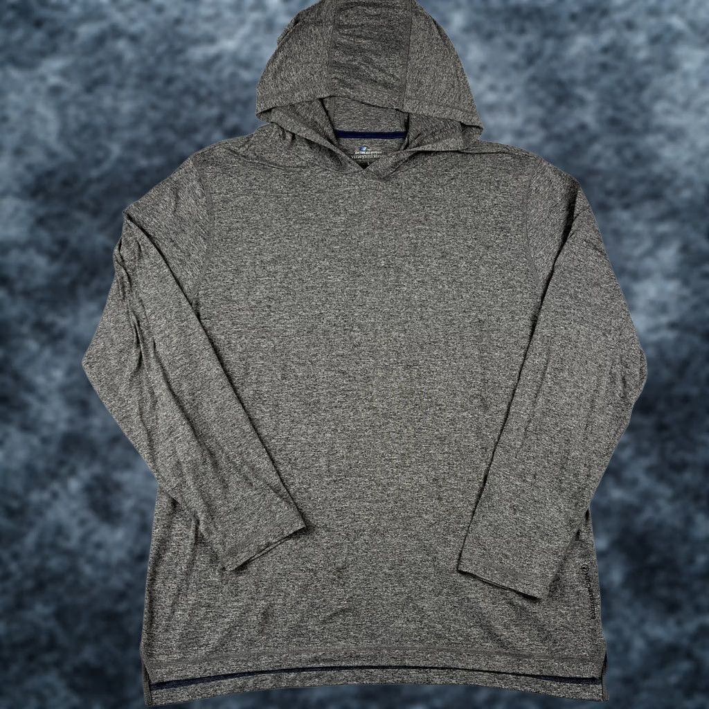 Vineyard Vines Vineyard Vines OTG On the Go Hoodie Performance Shirt Large Grey UPF Fishing Size US L / EU 52-54 / 3 - 1 Thumbnail