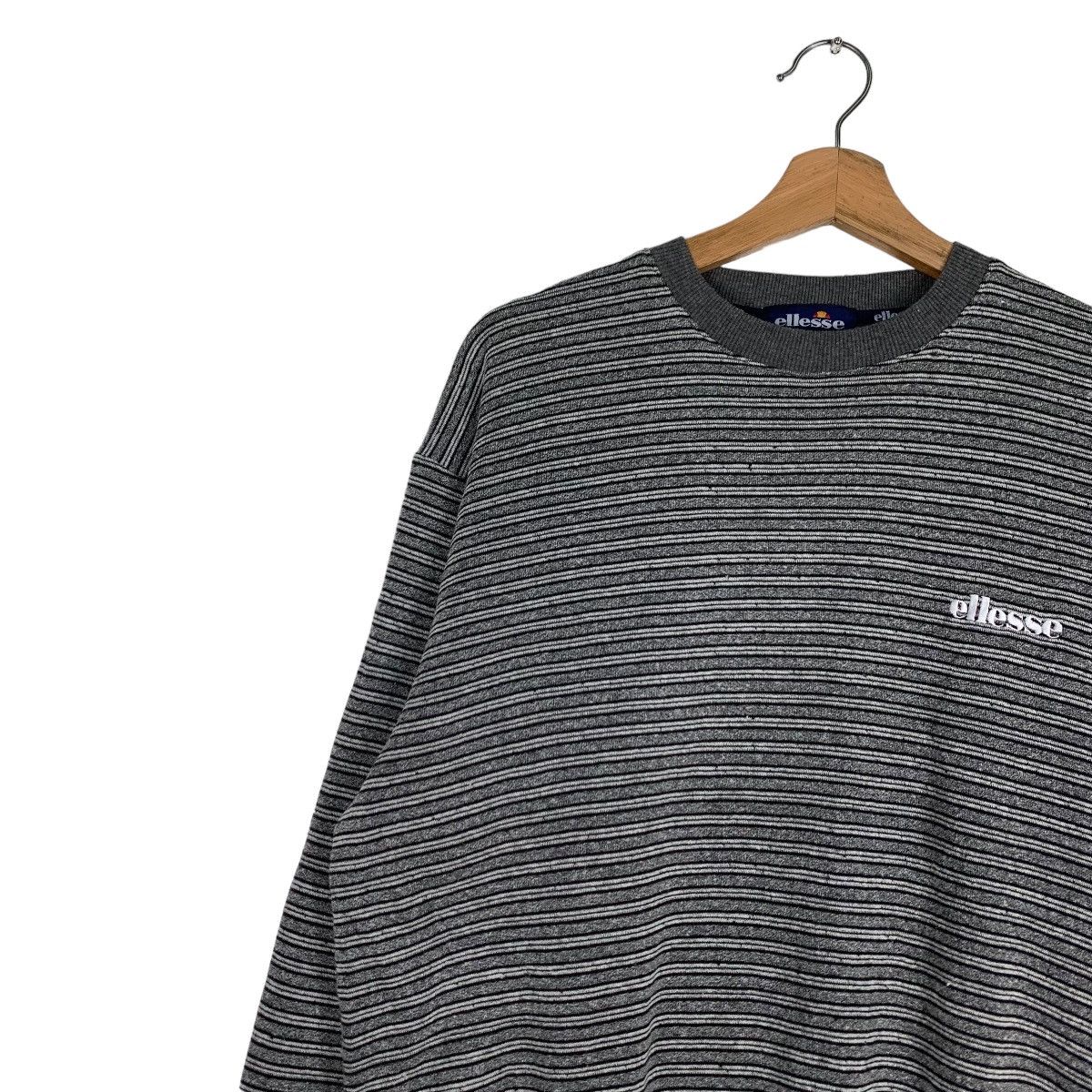 Ellesse ELLESSE Striped Crewneck Sweatshirts #0816-C37 Size US M / EU 48-50 / 2 - 6 Thumbnail