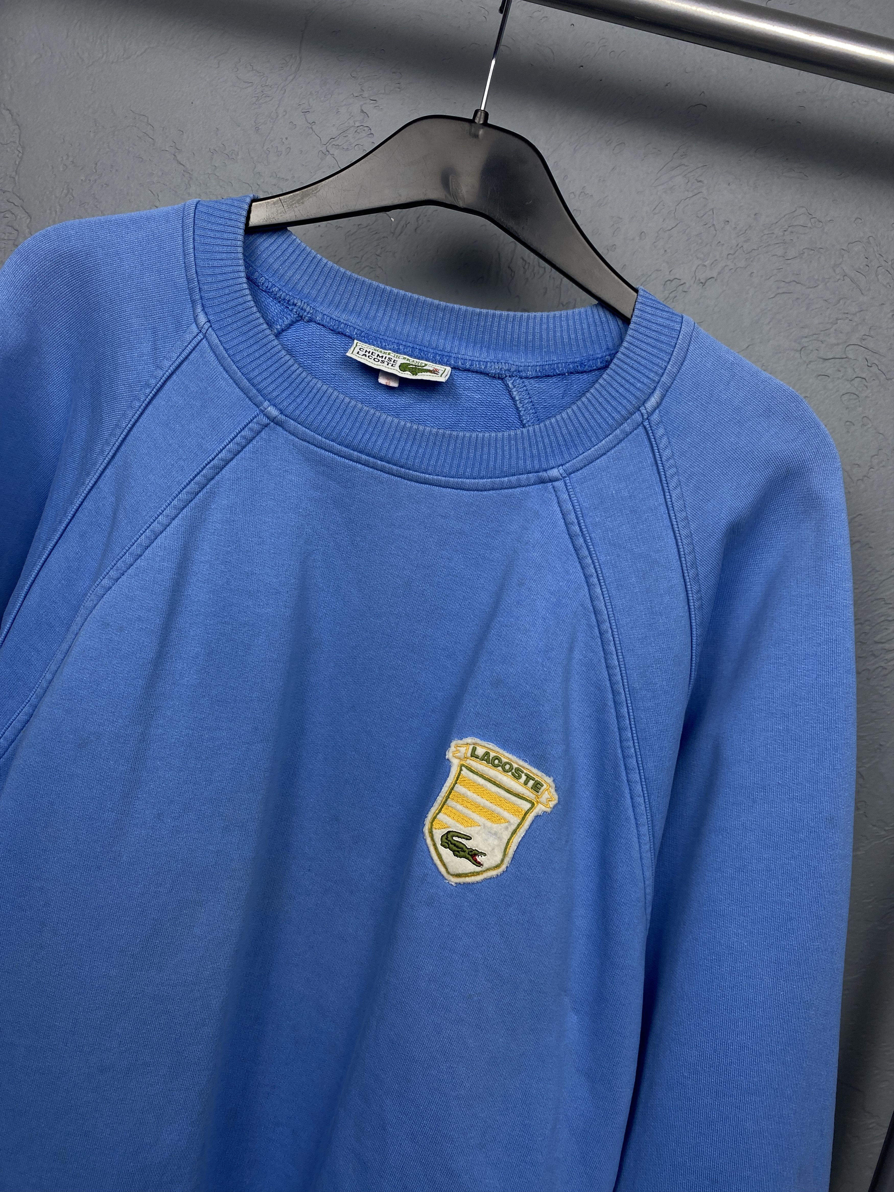 Lacoste Lacoste 90s Vintage Mens Sweatshirt Made in France Size US M / EU 48-50 / 2 - 2 Thumbnail