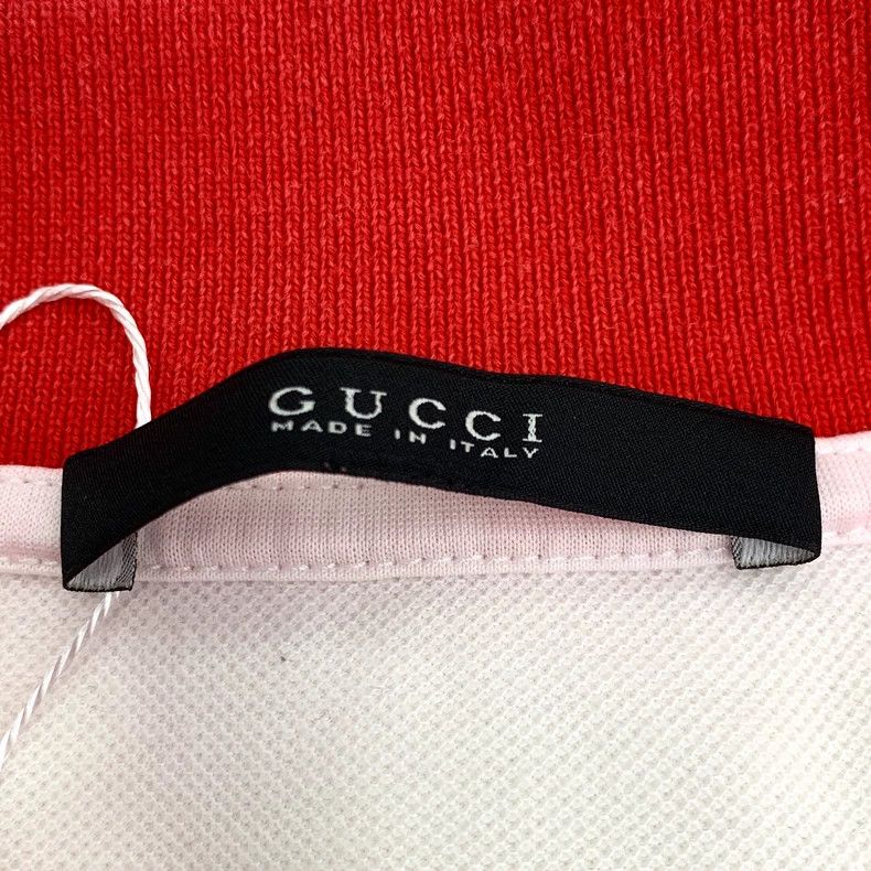 Gucci Gucci Red and white color matching logo embroidered cotton Size US S / EU 44-46 / 1 - 6 Thumbnail