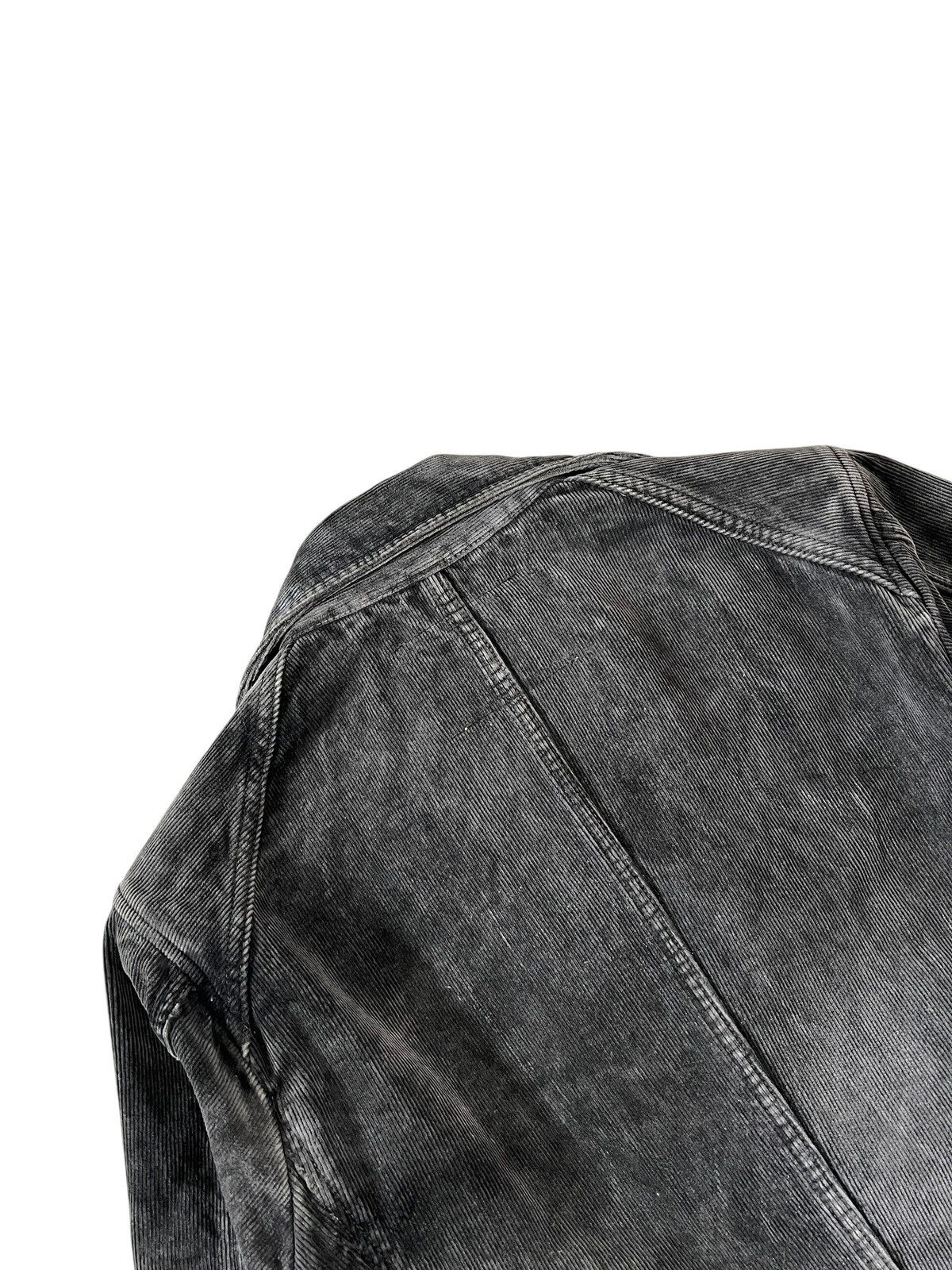 Issey Miyake 2000s Ayuite 🇯🇵 Washed Black Double Collar Corduroy Jacket Size US M / EU 48-50 / 2 - 9 Thumbnail