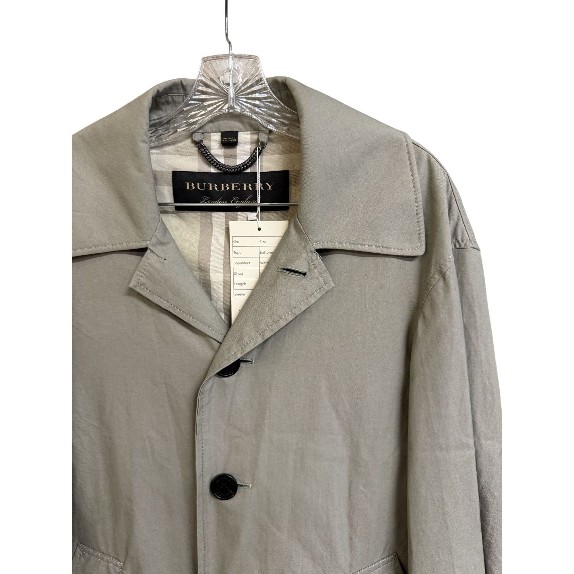 Burberry Burberry Beige Cotton Trench Coat With Button Closure & Belt Size US XS / EU 42 / 0 - 4 Thumbnail