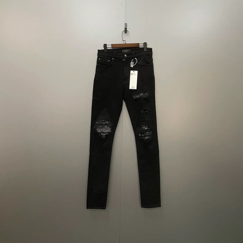 Amiri AMIRI Black Distressed Denim Jeans - dmc Size US 31 - 1 Thumbnail