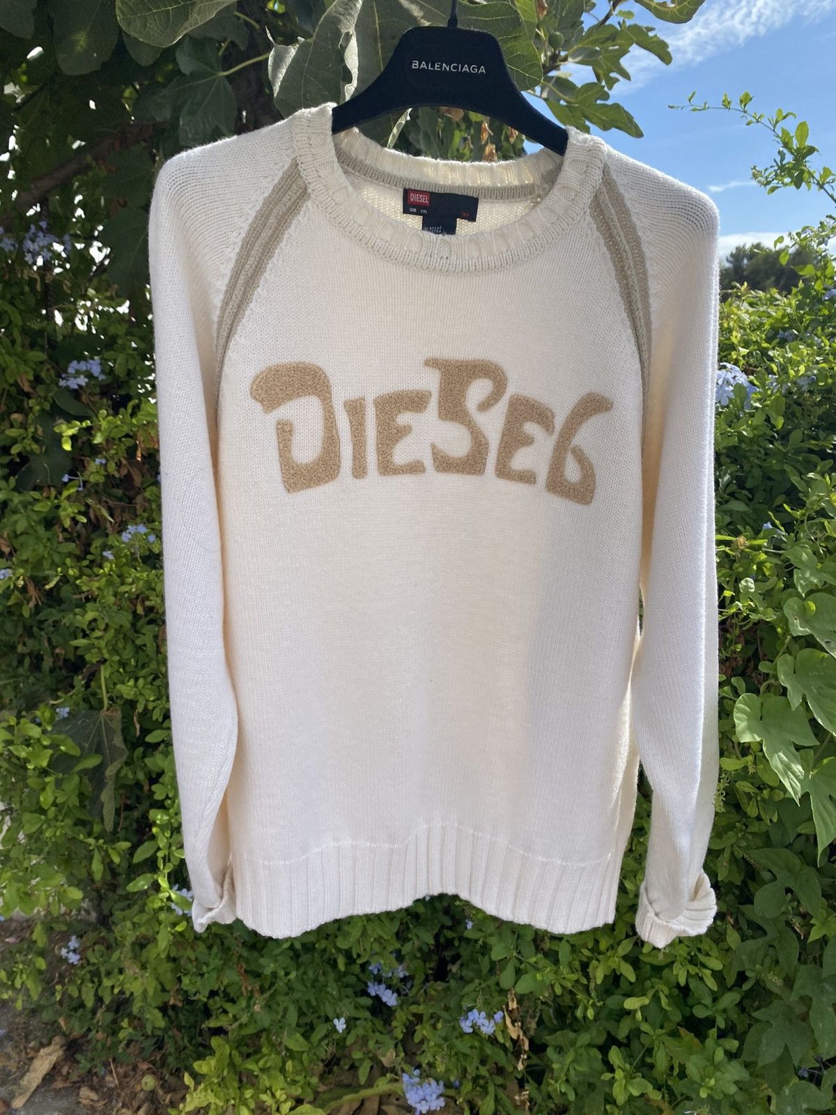 Diesel Diesel 2000's Y2K knit wool sweatshirt big logo - XXL Size US XXL / EU 58 / 5 - 2 Thumbnail