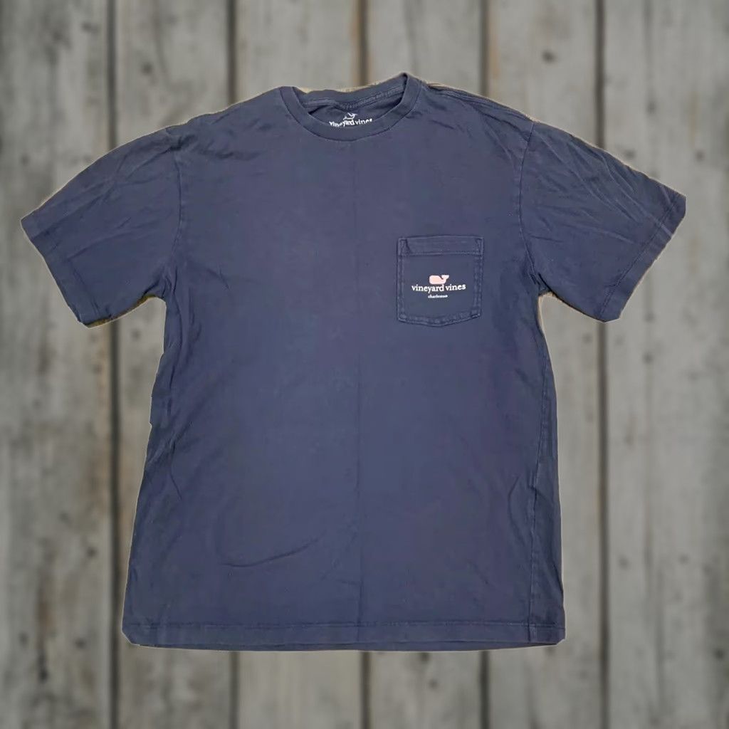 Vineyard Vines Vineyard Vines Men's Love Charleston Front Pocket T Shirt Blue XS Size US XS / EU 42 / 0 - 1 Thumbnail