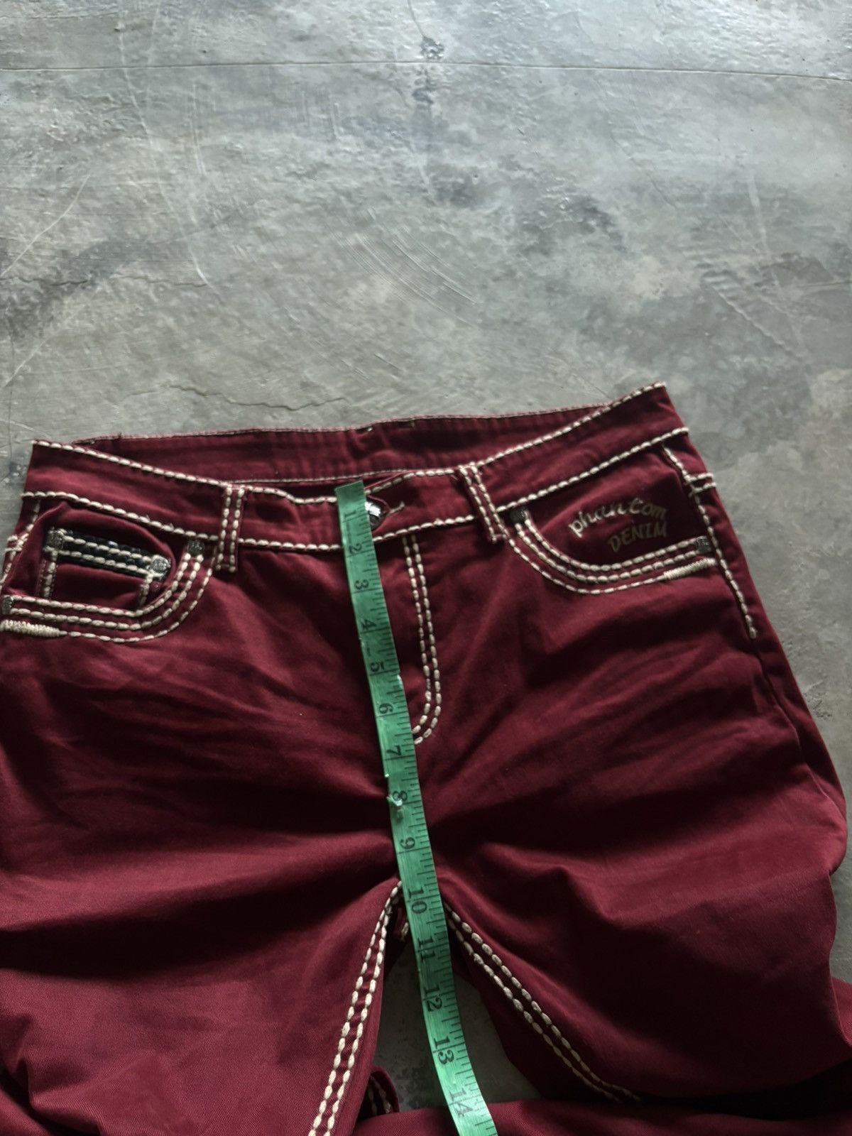 Japanese Brand PHANTOM DENIM chrome hearts inspired style cross punk goth Size US 34 / EU 50 - 19 Thumbnail