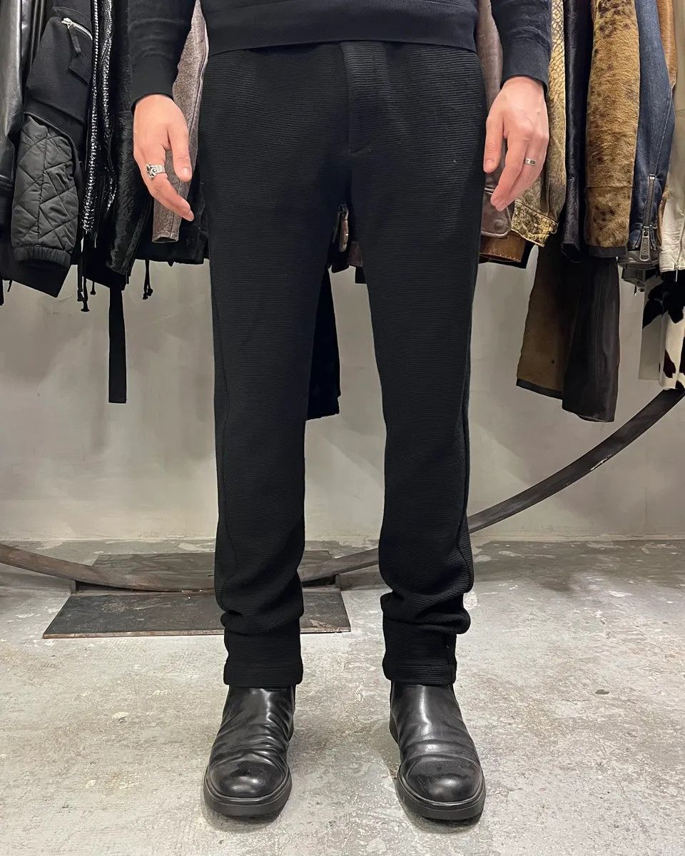 Emporio Armani × Vintage AW2013 Emporio Armani Black Wool Long Cozy Pants Size US 33 - 1 Thumbnail