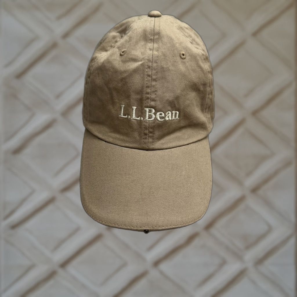 Vintage L.L. Bean Powercap LED Lighted Strapback Baseball Cap Hat Mens Tan Adjustable Cap Size ONE SIZE - 1 Thumbnail