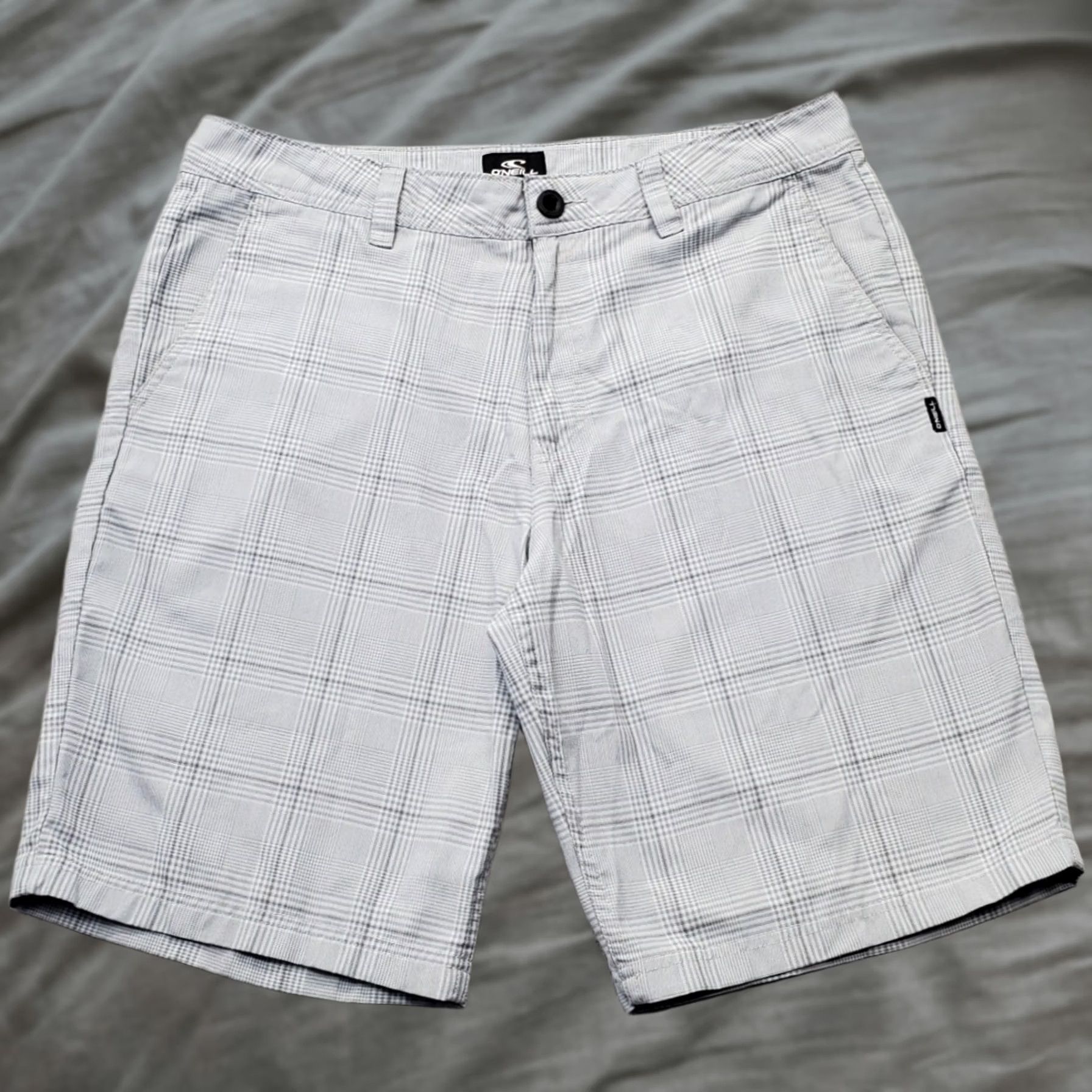 O'Neill O'Neill Mens Size 34 Multi Plaid Slash Pocket Hybrid Casual Relaxed Fit Shorts Size US 34 / EU 50 - 1 Thumbnail