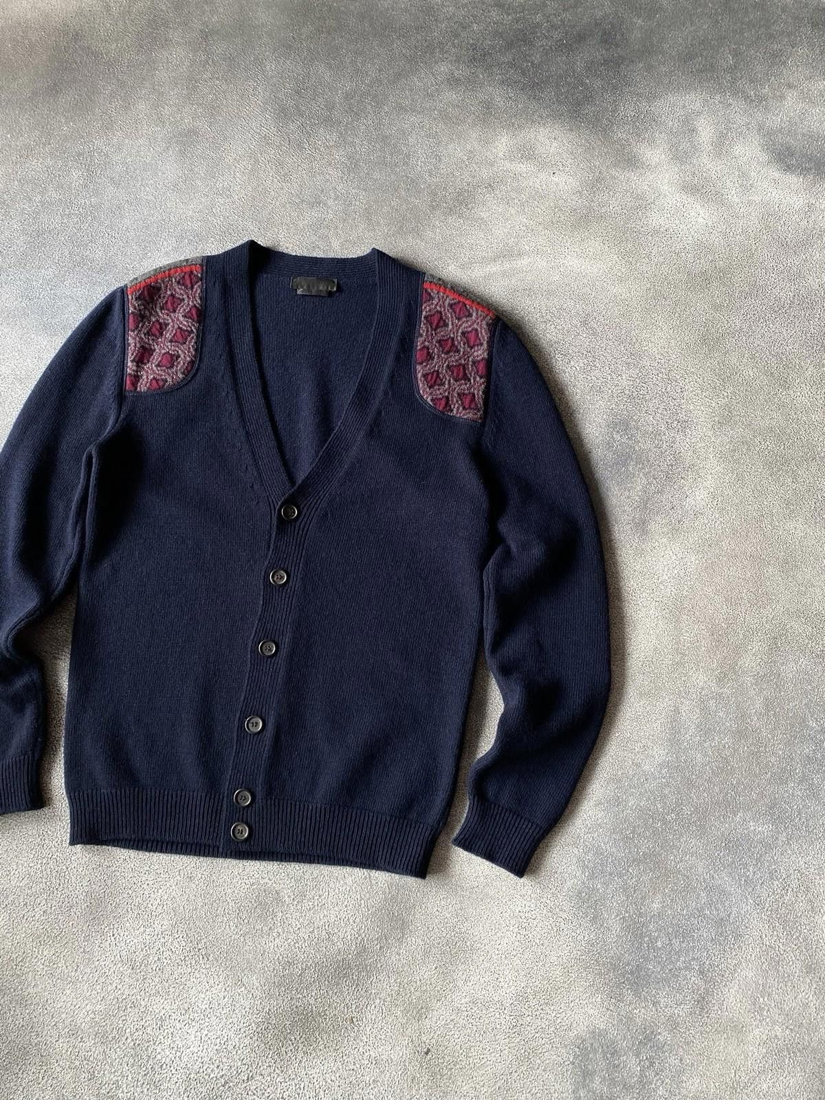 Alexander McQueen Alexander McQueen Cardigan Wool "Winter Theme" Sweater Men Size US M / EU 48-50 / 2 - 2 Thumbnail