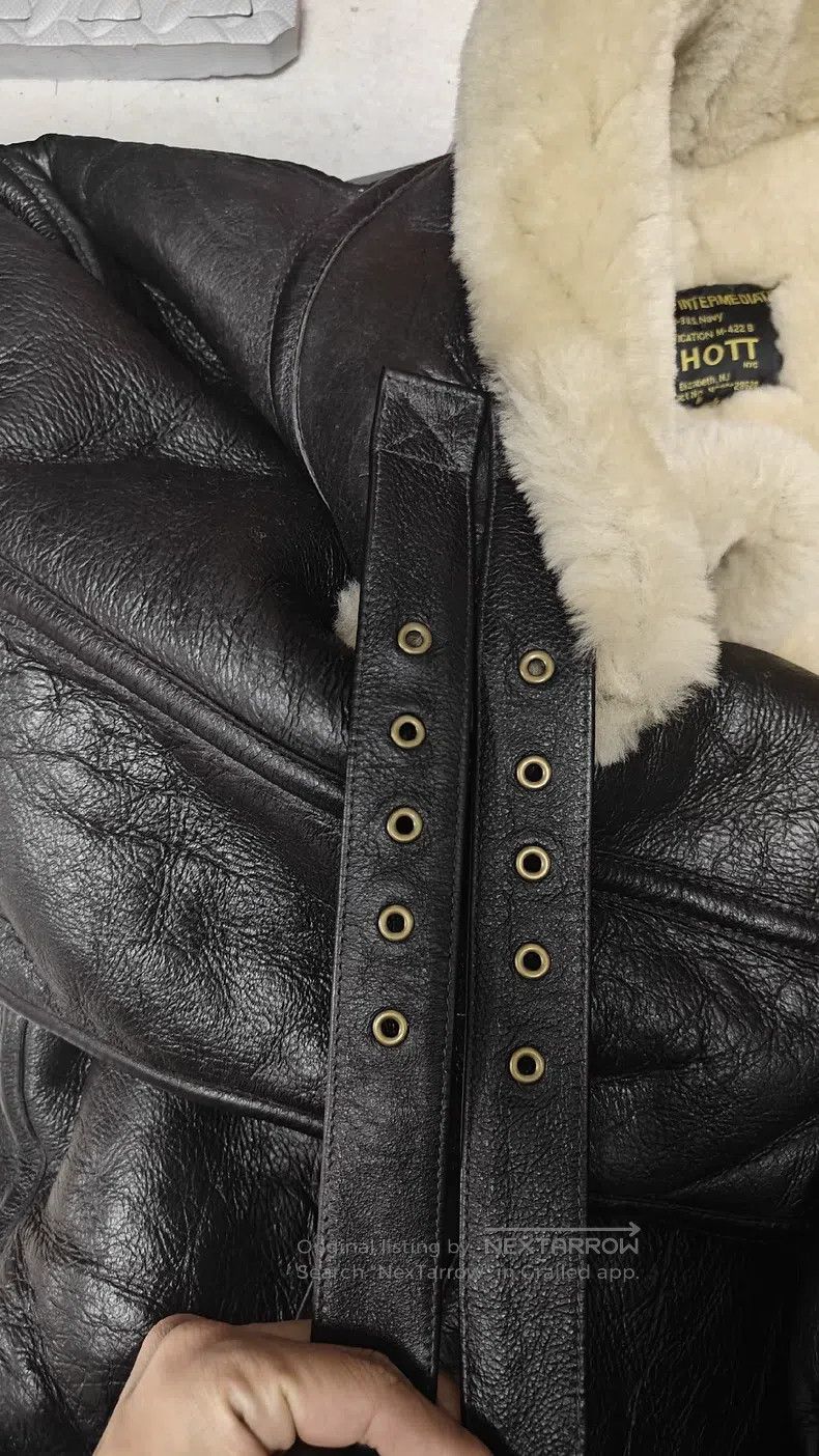 Schott Schott Fur integrated B3 leather jacket Size US L / EU 52-54 / 3 - 5 Thumbnail