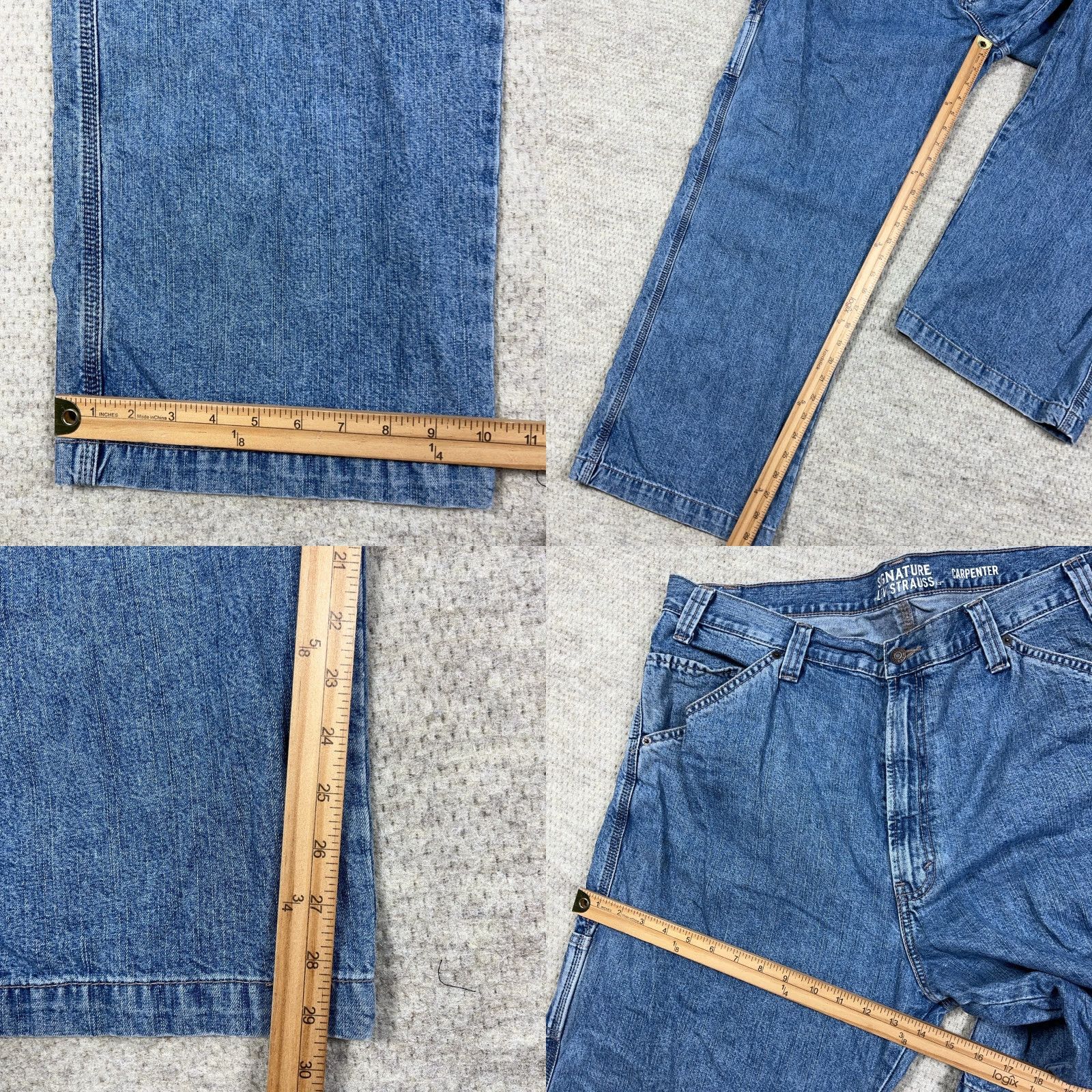 Levi's VINTAGE Levi's Jeans Men 40x30 Carpenter Work Denim Baggy Grunge Styled 5-Pocket Levi's Brand 40 Regular Blue Jeans Mens Size US 40 / EU 56 - 8 Thumbnail