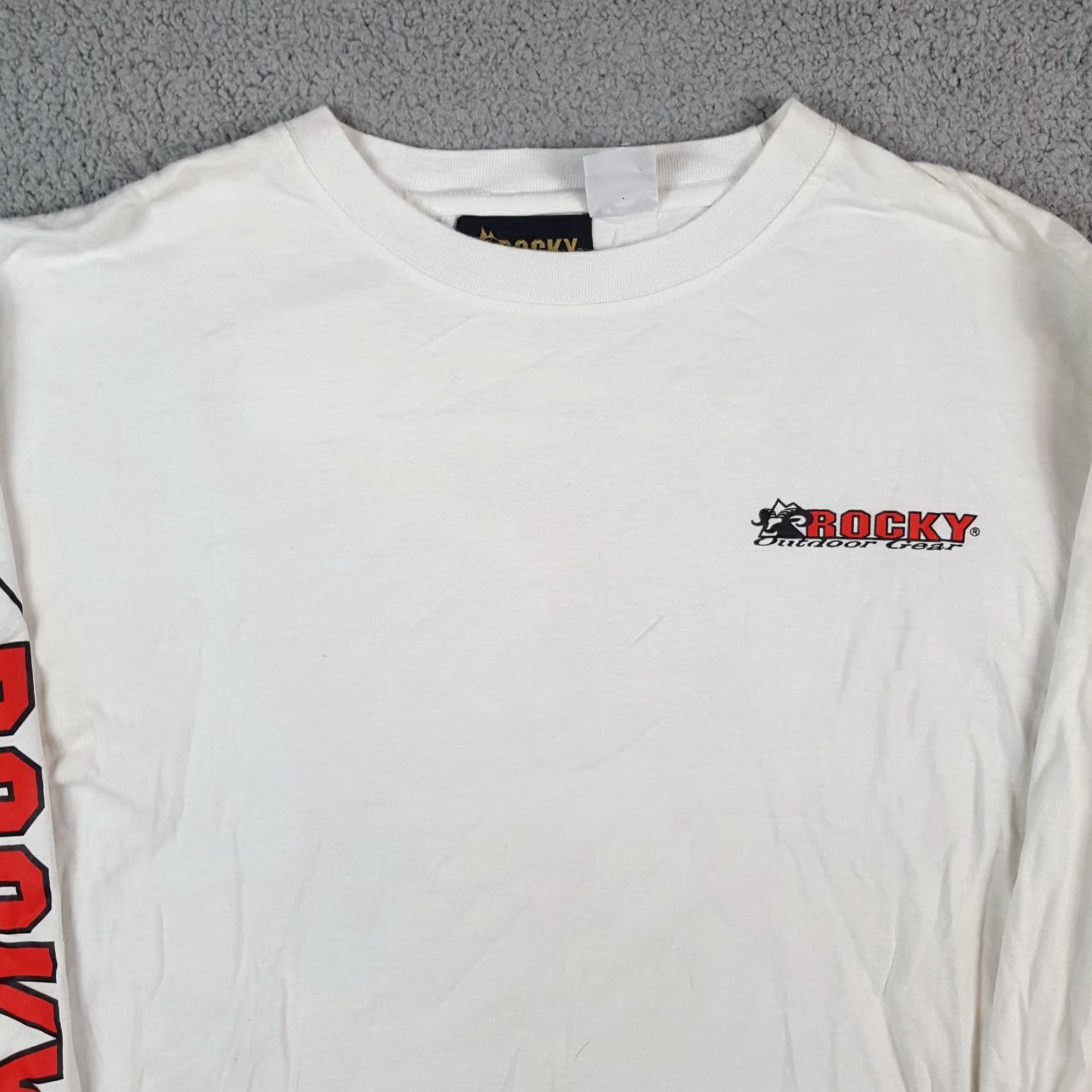 Vintage Vintage Rocky Men's XL Long Sleeve T-Shirt Deer Hunting Art Y2K Outdoor 90s Retro Cotton Size US XL / EU 56 / 4 - 3 Thumbnail