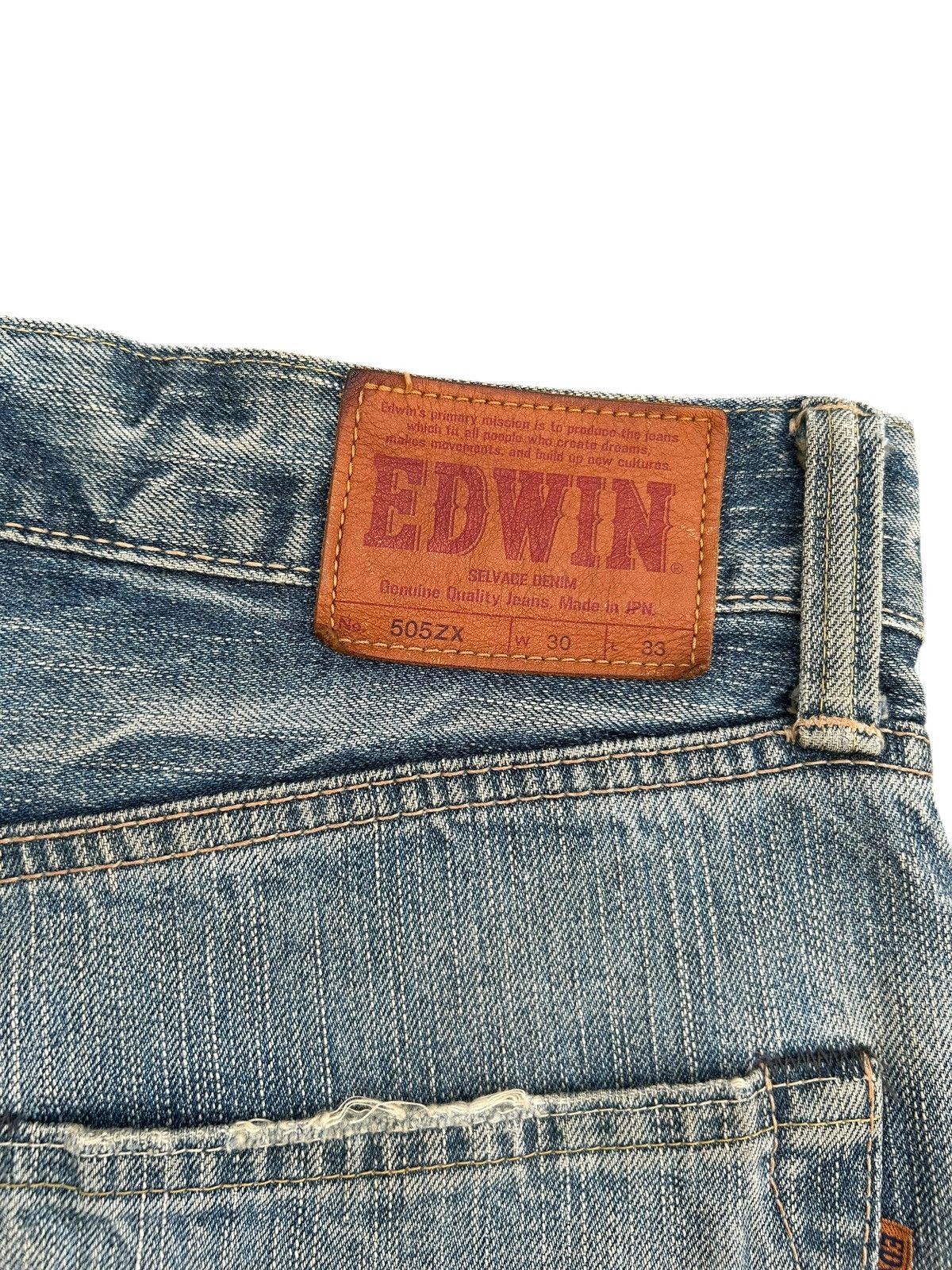 Kapital Vintage Edwin 505zx Selvedge Dirty Patina Denim jeans Size US 34 / EU 50 - 12 Thumbnail