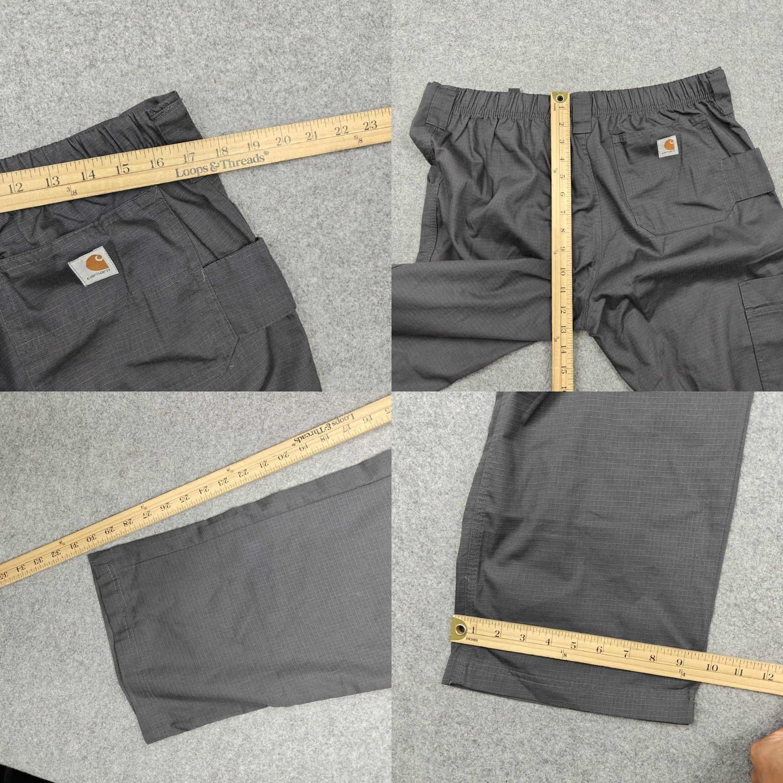 Carhartt Carhartt Pants Mens Medium Gray Force Cargo Ripstop Workwear Outdoor Elastic Size US 31 - 8 Thumbnail