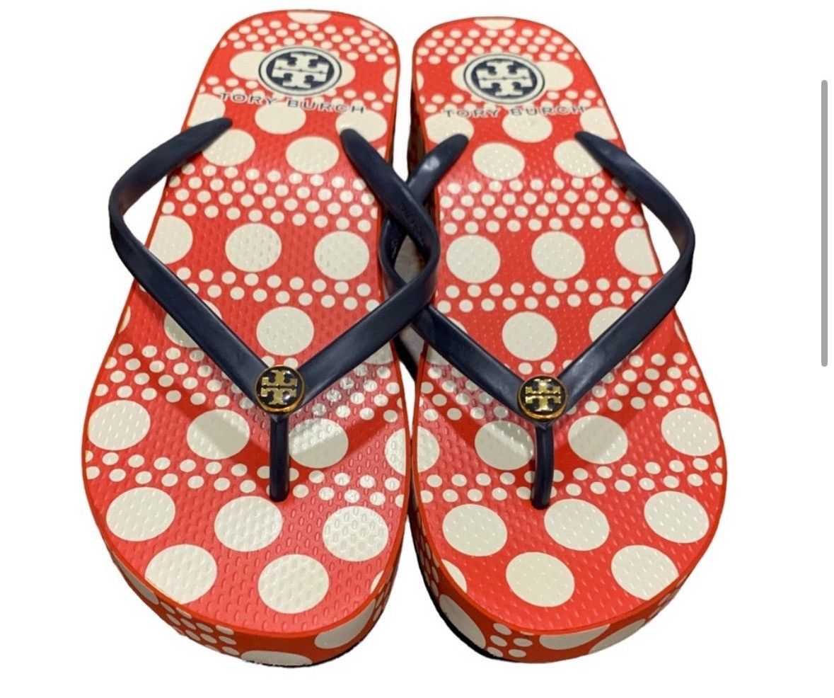 Tory Burch Tory Burch Thandie Polkadot summer red sandals SZ-8.5 Size US 8.5 / IT 38.5 - 1 Thumbnail