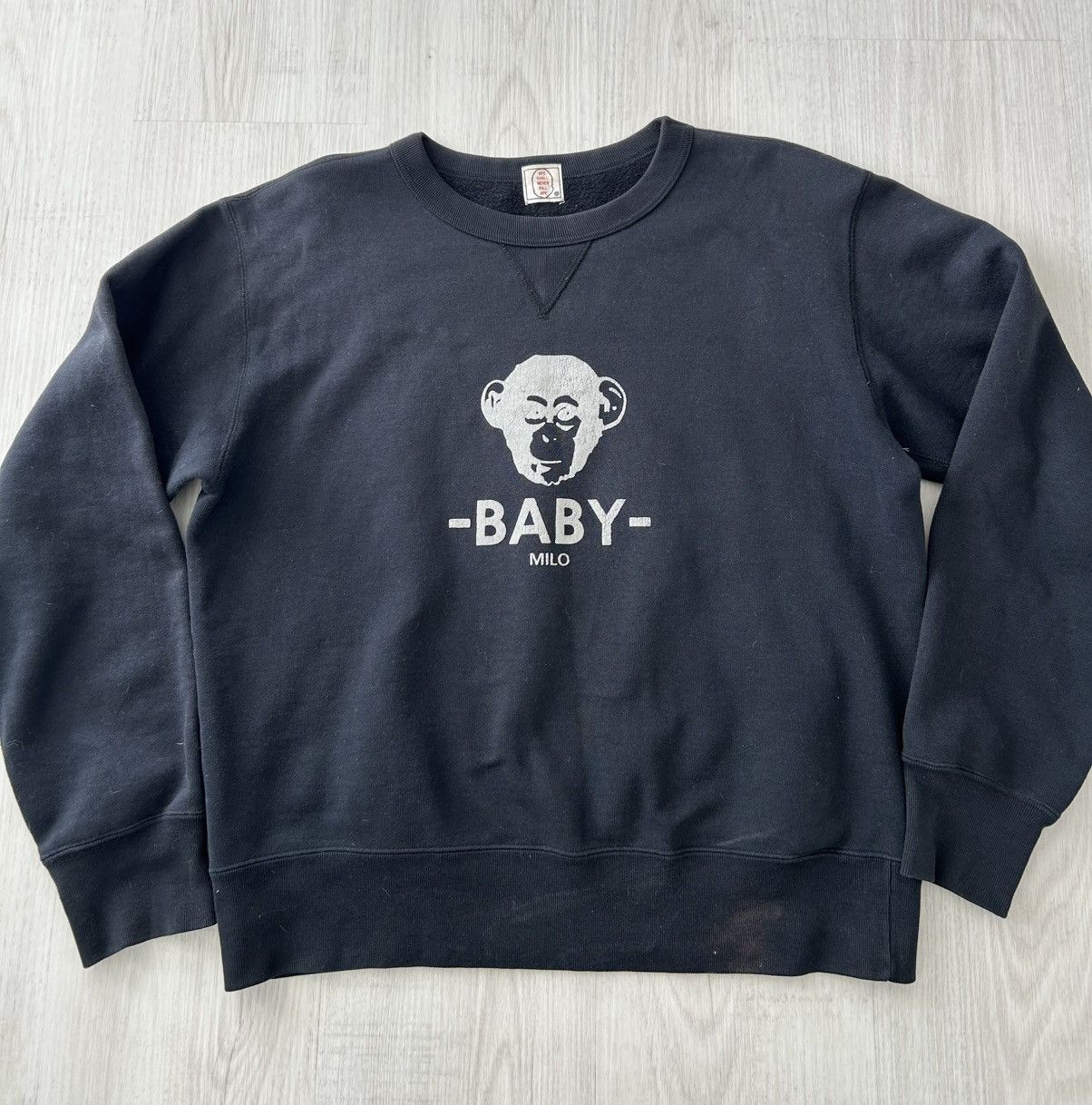 Bape VERY RARE 90’s A BATHING APE BABY MILO LOGO SWEATER Size US S / EU 44-46 / 1 - 1 Thumbnail