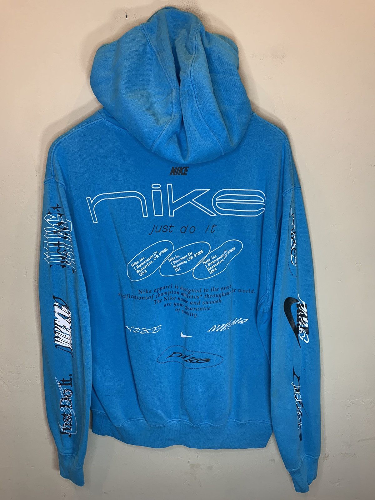 Nike *RARE* Nike Air NSW Just Do It AOP Multi Logo Art Hoodie - M Size US M / EU 48-50 / 2 - 1 Thumbnail