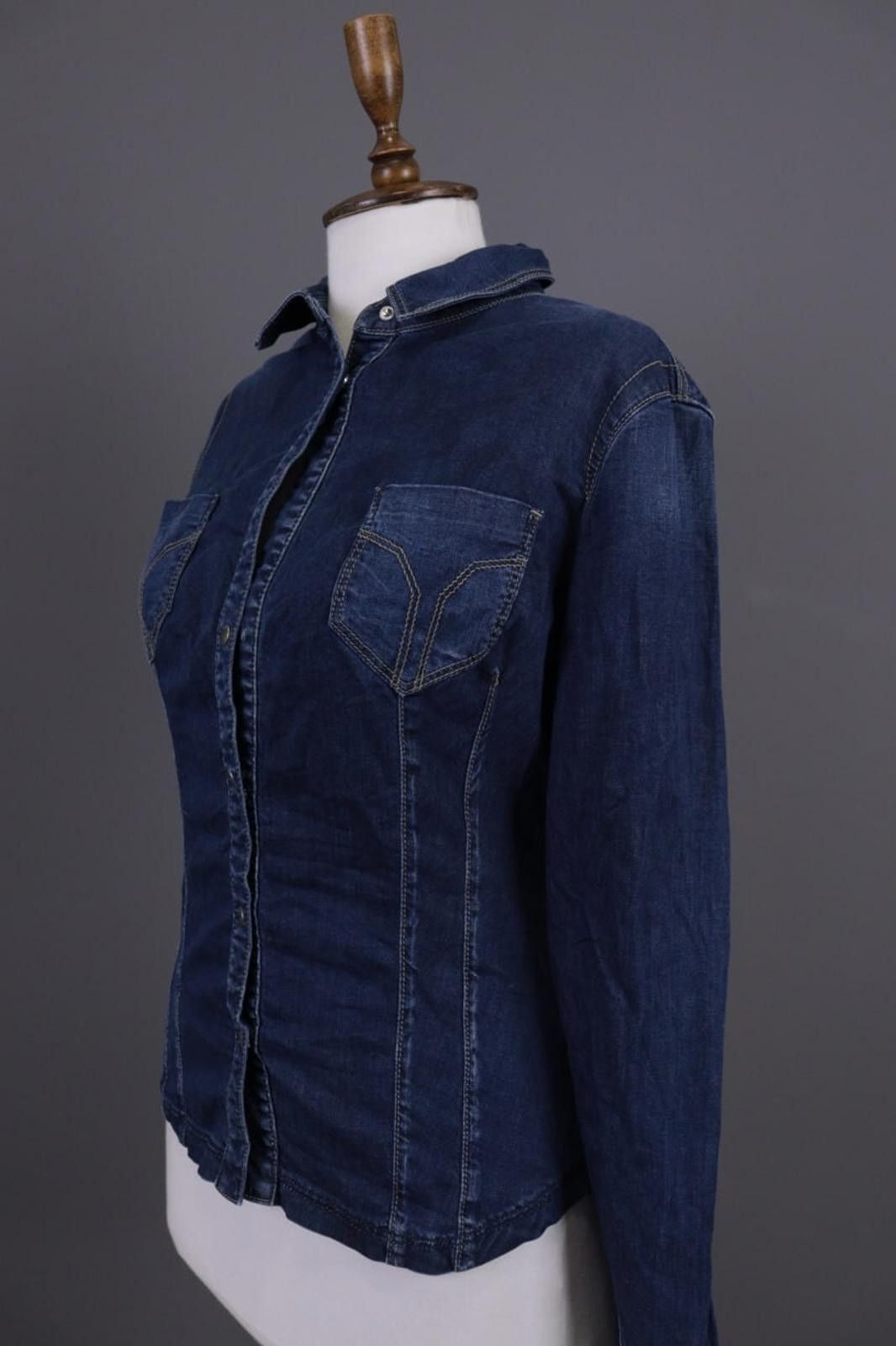 Designer Ladies Miss Sixty Collection Blue Denim Snap Jacket Size S Size S / US 4 / IT 40 - 7 Thumbnail