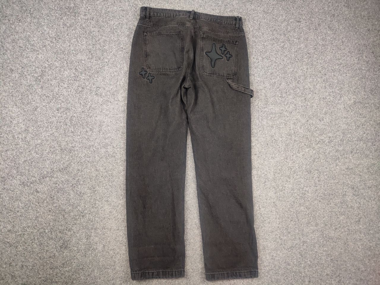 Broken Planet Broken Planet Market carpenter Dark Gray Star Denim Jeans Size US 34 / EU 50 - 6 Thumbnail