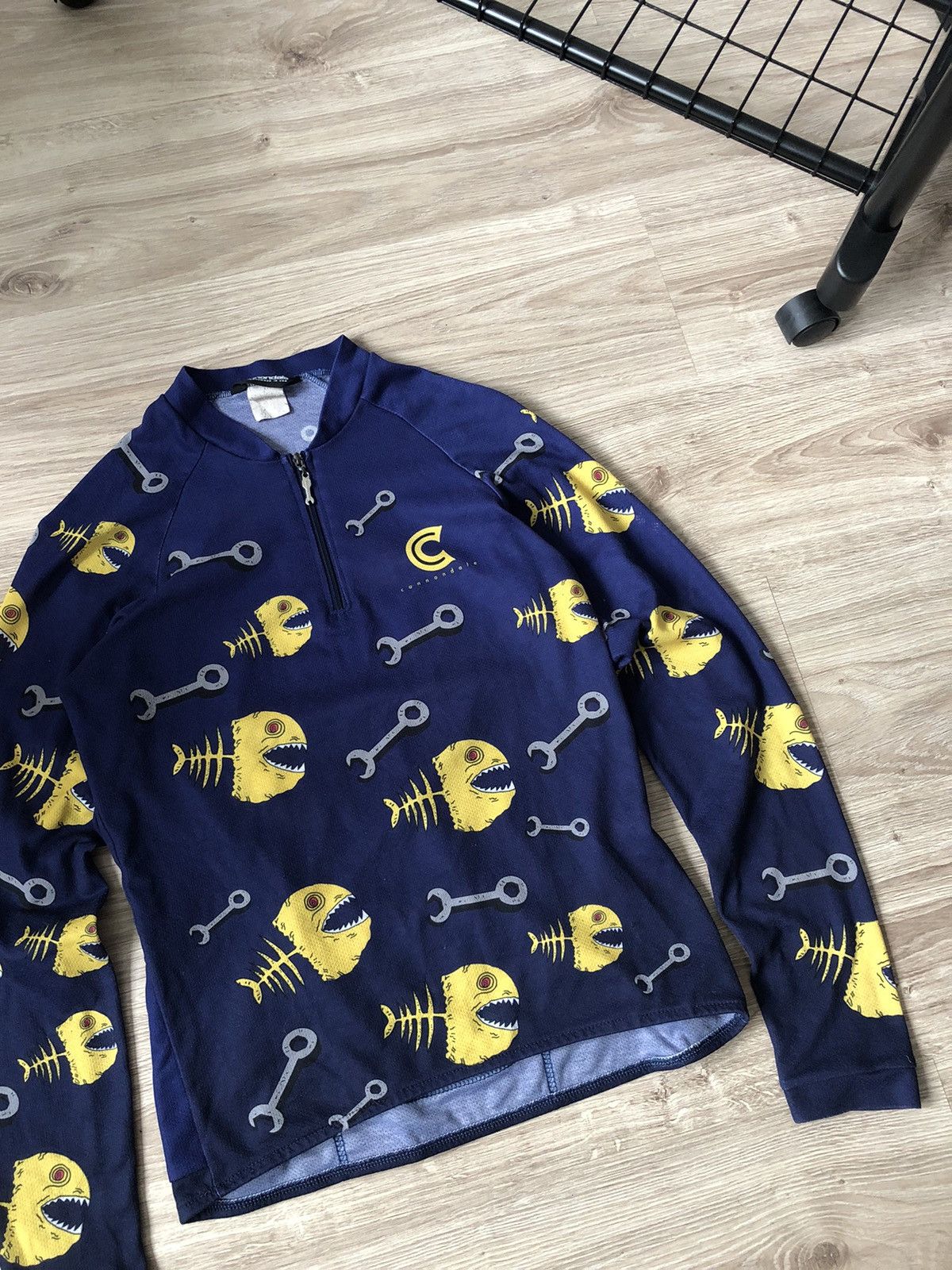 Vintage Vintage Cannondale Fish Print Cycle Jersey Made in USA Size US S / EU 44-46 / 1 - 2 Thumbnail