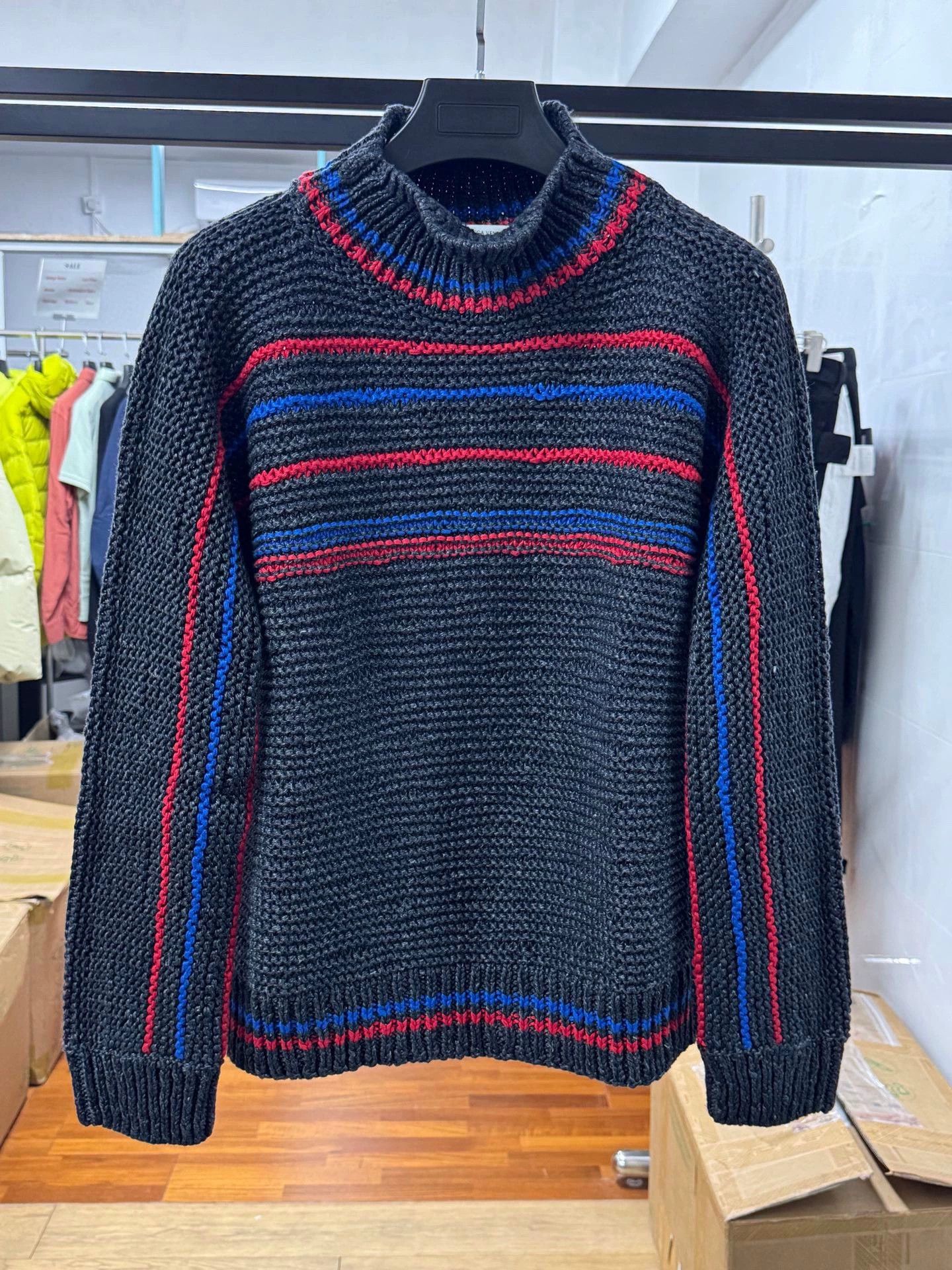 Bottega Veneta multicolored knitted turtleneck sweater for men Size US M / EU 48-50 / 2 - 1 Thumbnail