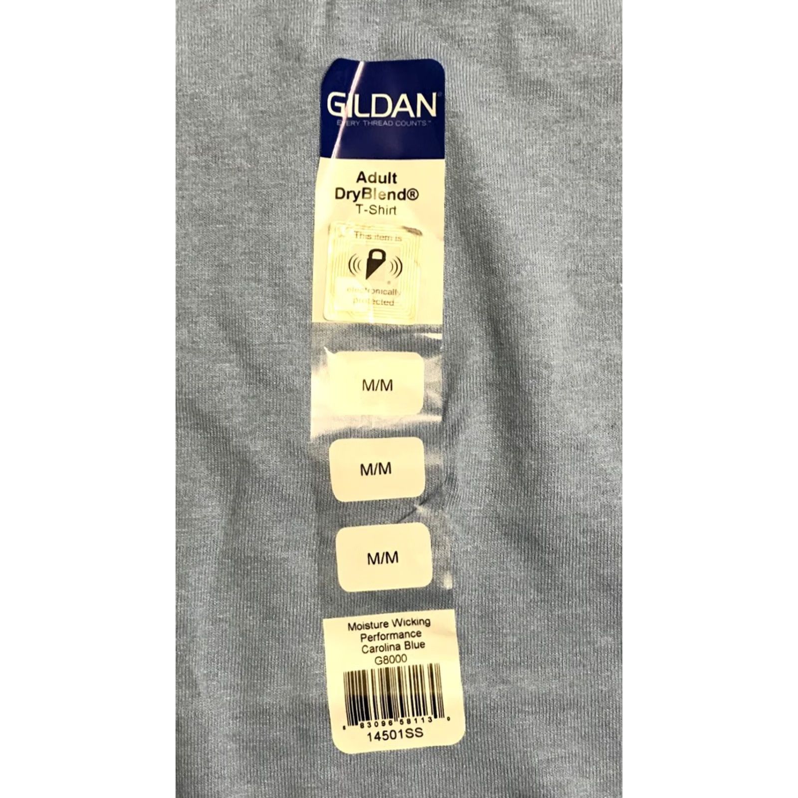 Gildan Gildan Dryblend G8000 T-Shirt Blue 50/50 Cotton Polyester Regular Mens Medium Short Sleeve Crew Neck. Size US M / EU 48-50 / 2 - 3 Thumbnail