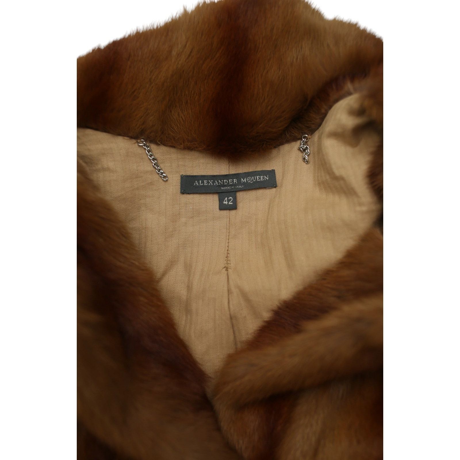 Alexander McQueen F/W 2005 Fur Shawl Coat Size M / US 6-8 / IT 42-44 - 3 Thumbnail