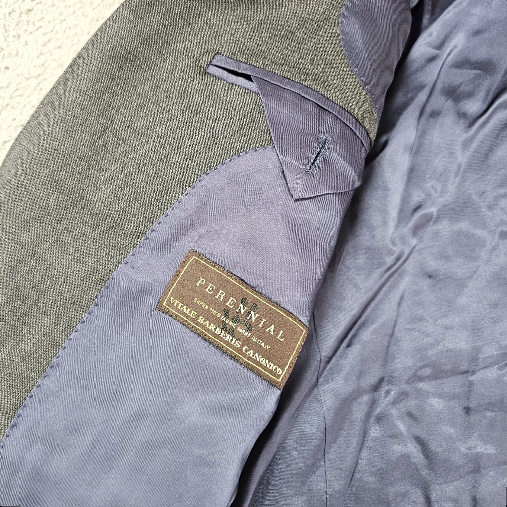 Suitsupply Suitsupply Blazer Mens 50 Gray Wool Napoli Perennial Vitale Barberis Classic Jacket Size 40R - 5 Thumbnail