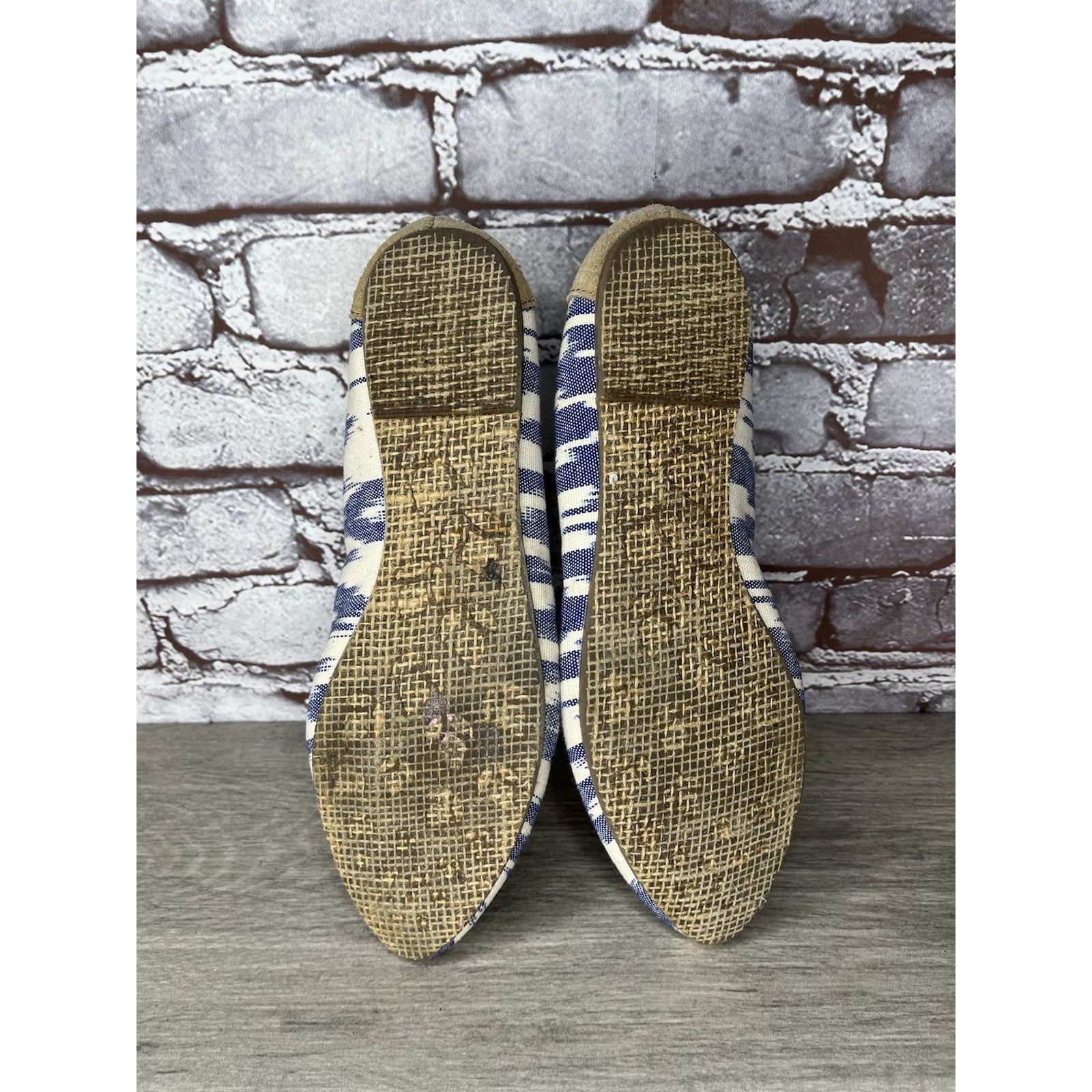 REEF Reef Bochica 2 Canvas Blue White Pointed Toe Ballet Flats Wo Size US 8.5 / IT 38.5 - 19 Thumbnail