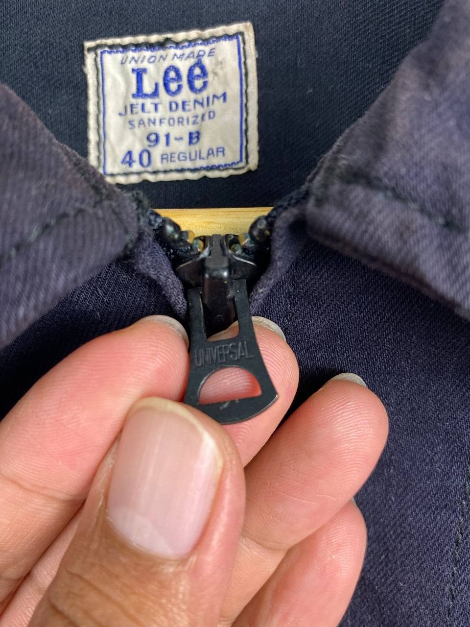 Lee Nice designvintage lee sanforized jelt denim jacket sunfaded Size US L / EU 52-54 / 3 - 4 Thumbnail