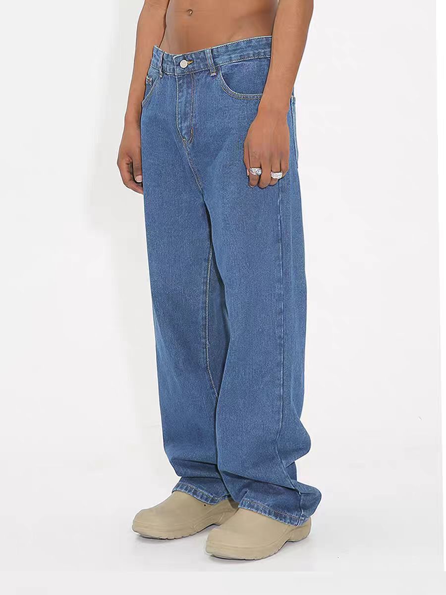 Japanese Brand × Vintage Vintage Street Casual Straight Leg Dark Blue Jeans Size US 32 / EU 48 - 1 Thumbnail