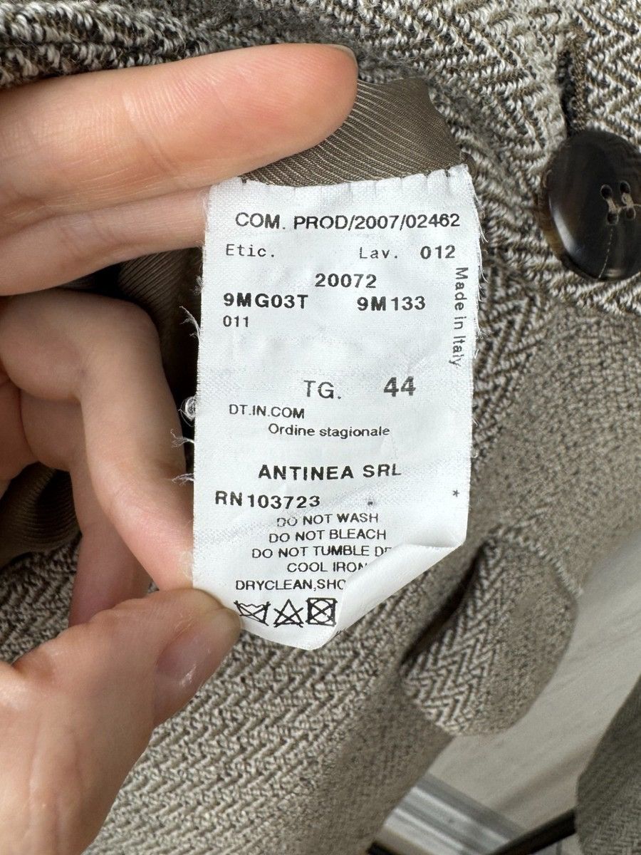 Armani Collezioni Armani Collezioni made in Italy grey wool herringbone blazer Size M / US 6-8 / IT 42-44 - 10 Thumbnail