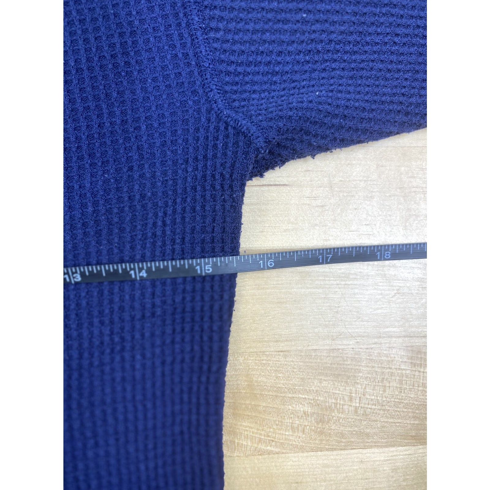 Vintage VINTAGE GreatLand Waffle Knit Thermal Mens M Blue Long Sleeve Crew Neck T-Shirt Made in USA #8318 Size US M / EU 48-50 / 2 - 6 Thumbnail