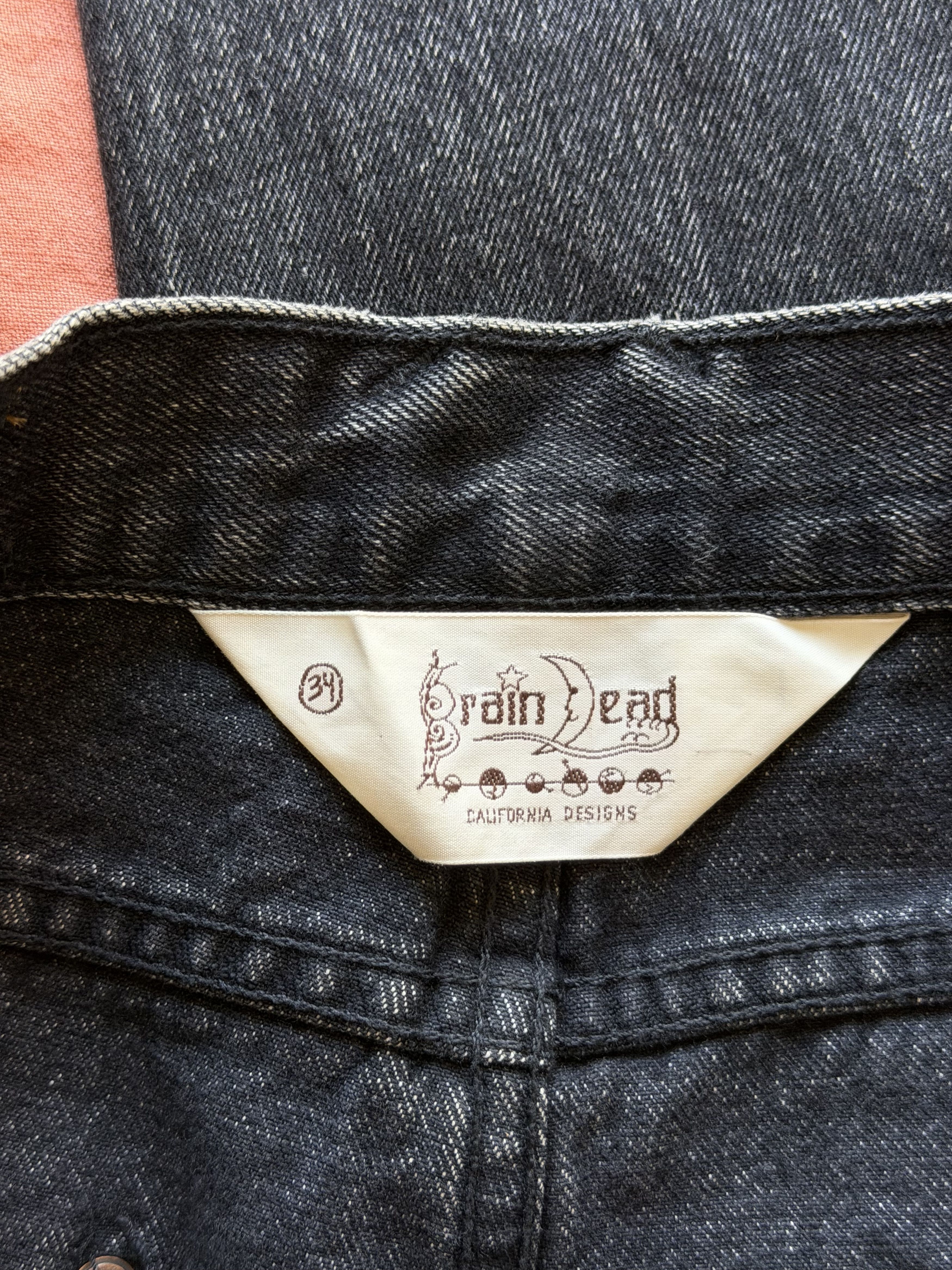 Brain Dead Brain Dead Type 01 13.2 oz Selvedge Denim Jeans in Black Size US 34 / EU 50 - 7 Thumbnail