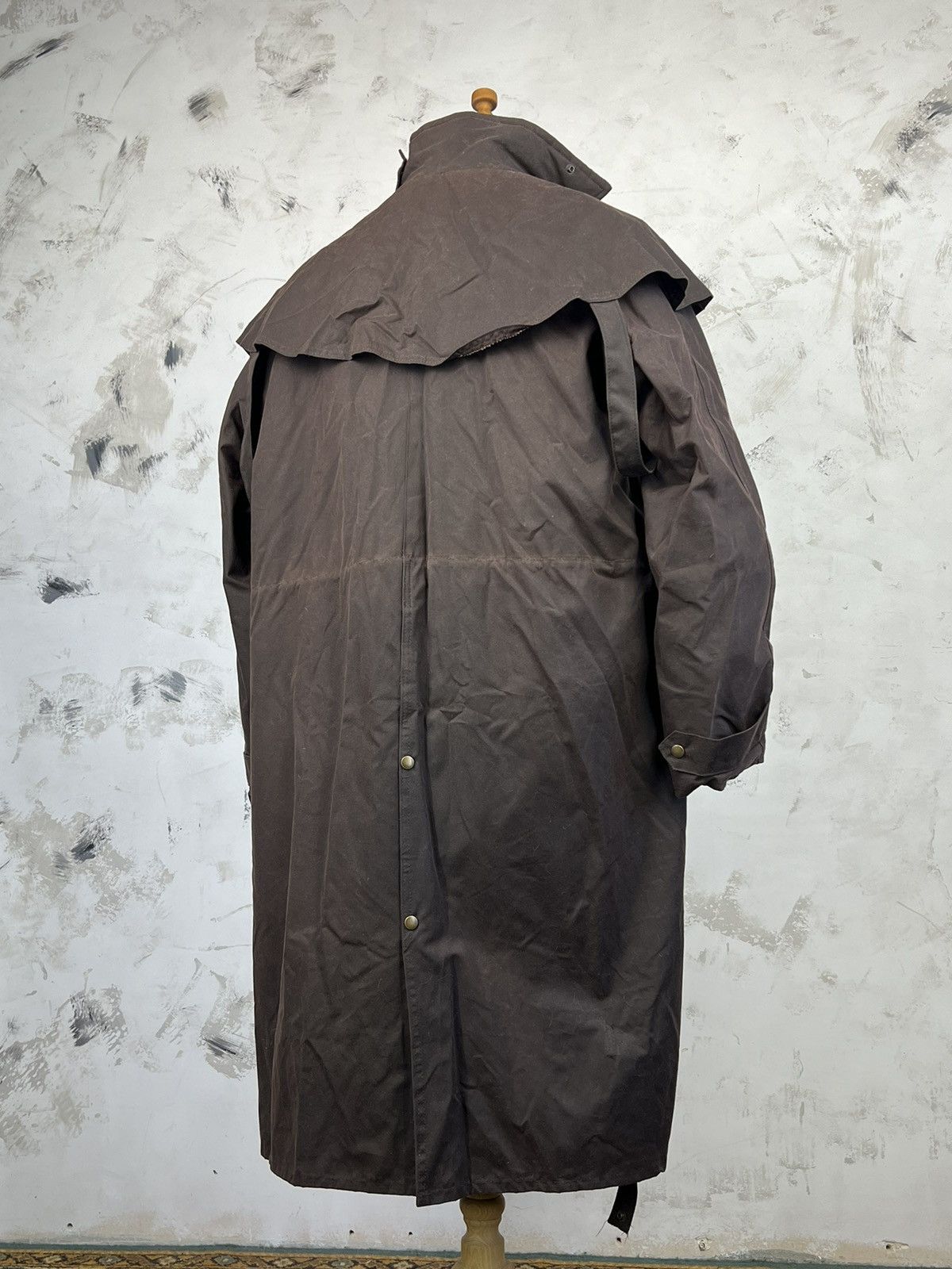 Vintage Vintage Ben Nevis Waxed Jacket Long Coat Size L - XL Size US L / EU 52-54 / 3 - 3 Thumbnail