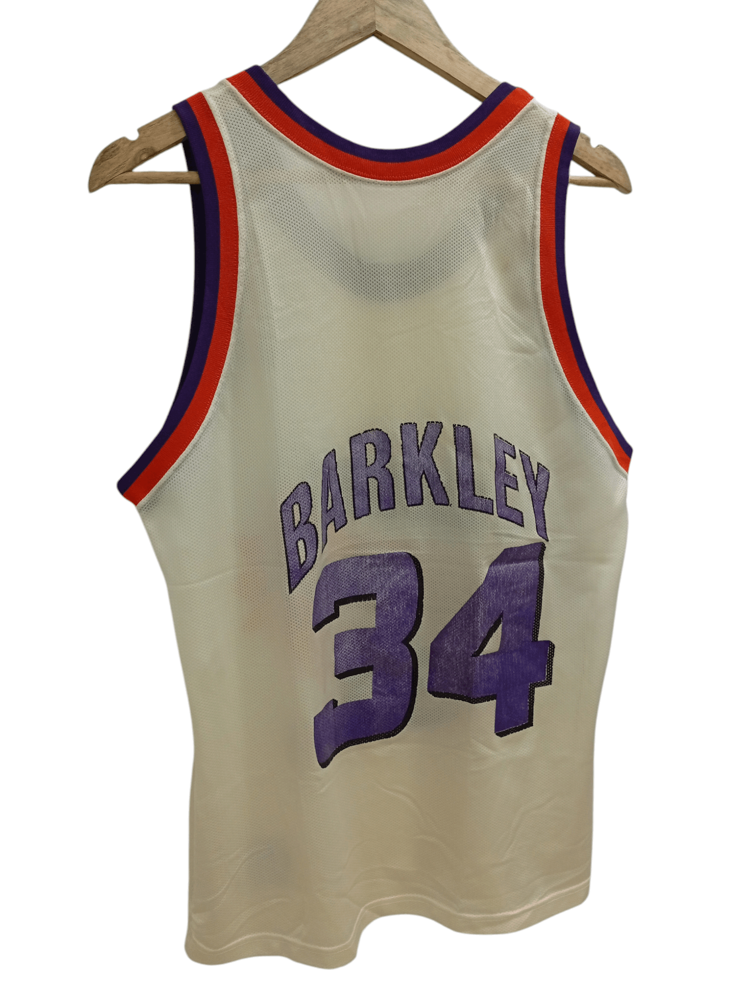 Champion × Vintage 🔥🔥Vintage Champion Phoenix Suns Charles Barkley 34 Jersey Size US M / EU 48-50 / 2 - 21 Thumbnail