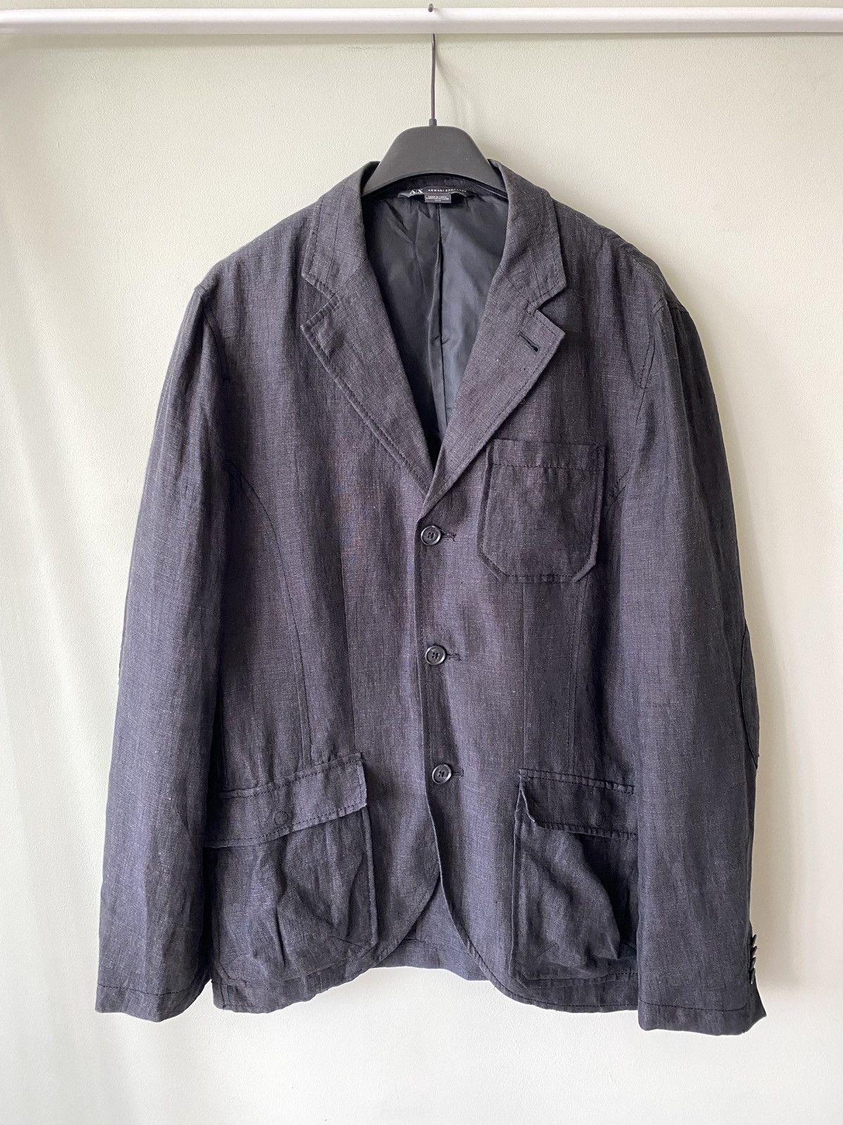 Armani Armani Exchange Linen Sport Blazer jacket Size US M / EU 48-50 / 2 - 1 Thumbnail