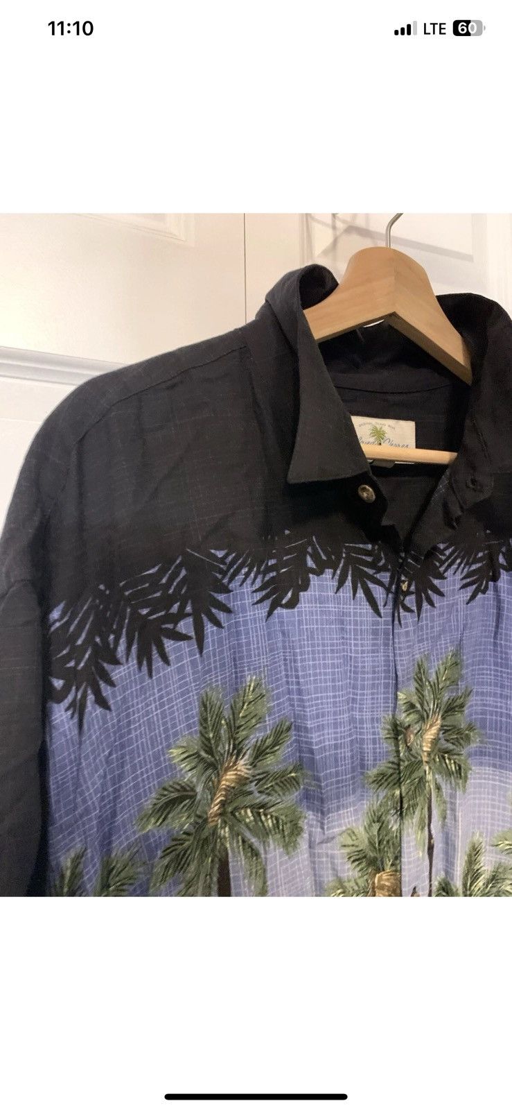 Island Shores Island Shores Mens Sz XL Hawaiian Aloha Button Shirt Black Size US XL / EU 56 / 4 - 7 Thumbnail