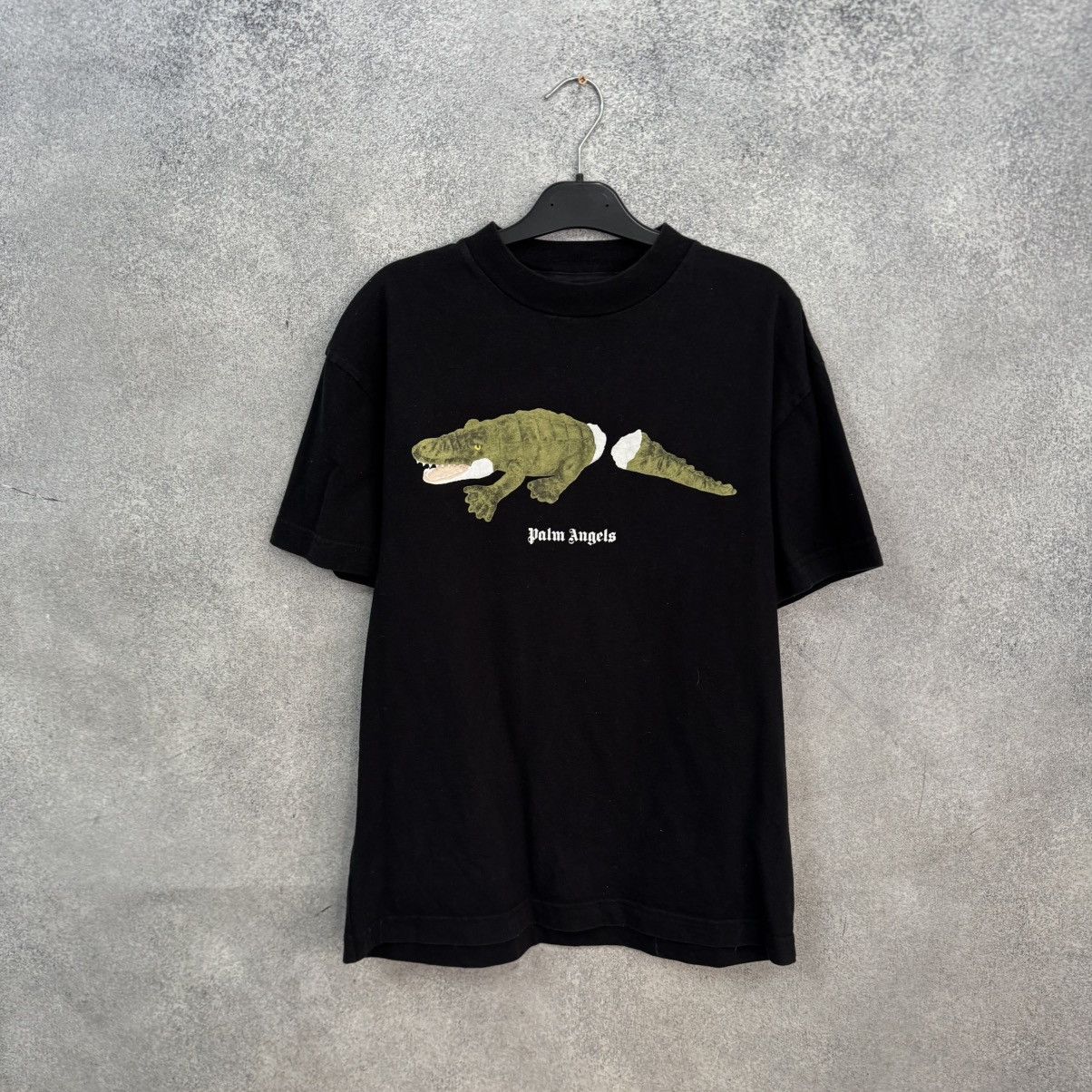 Palm Angels Palm Angels T Shirt Big Logo Crocodile Size US S / EU 44-46 / 1 - 1 Thumbnail
